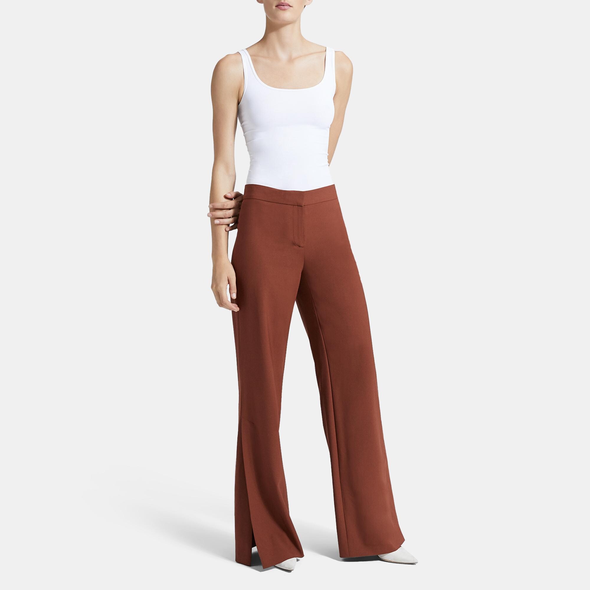 Theory high 2025 slit pant