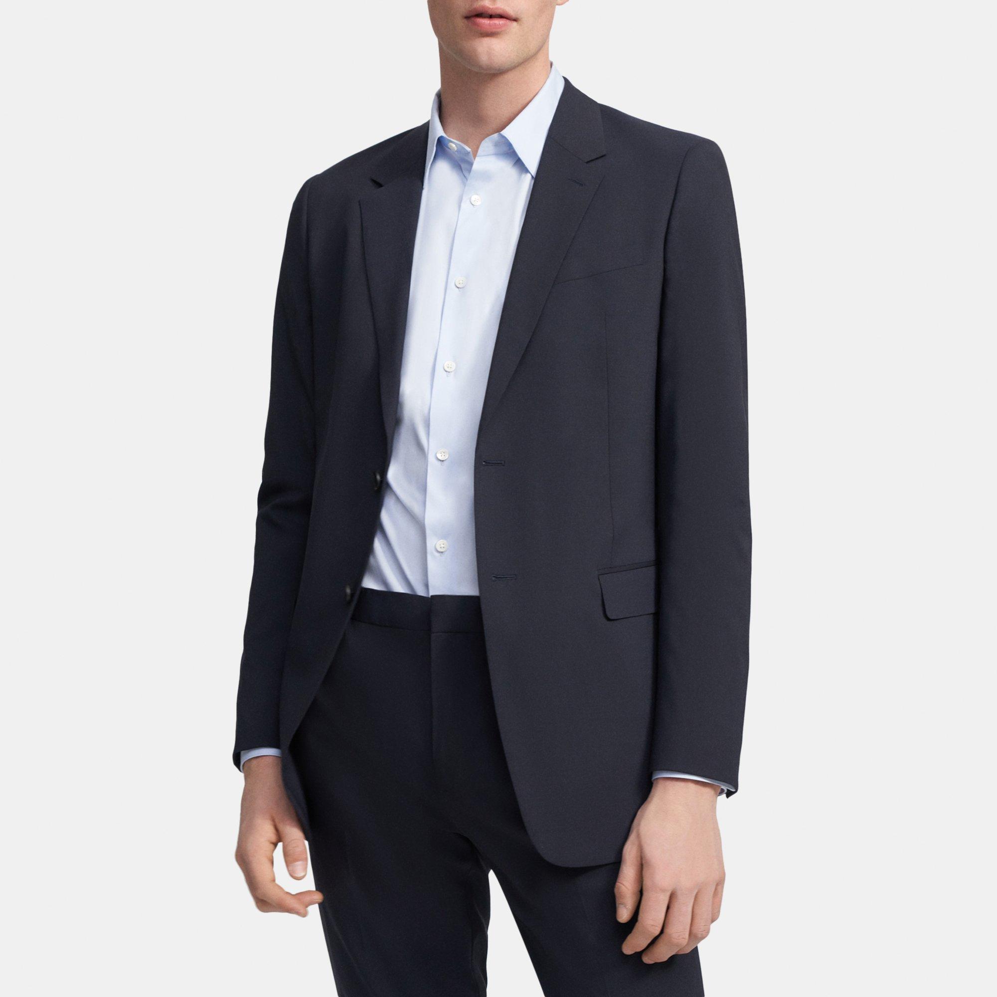 Theory Outlet Official Site | Structured Blazer in Stretch Wool