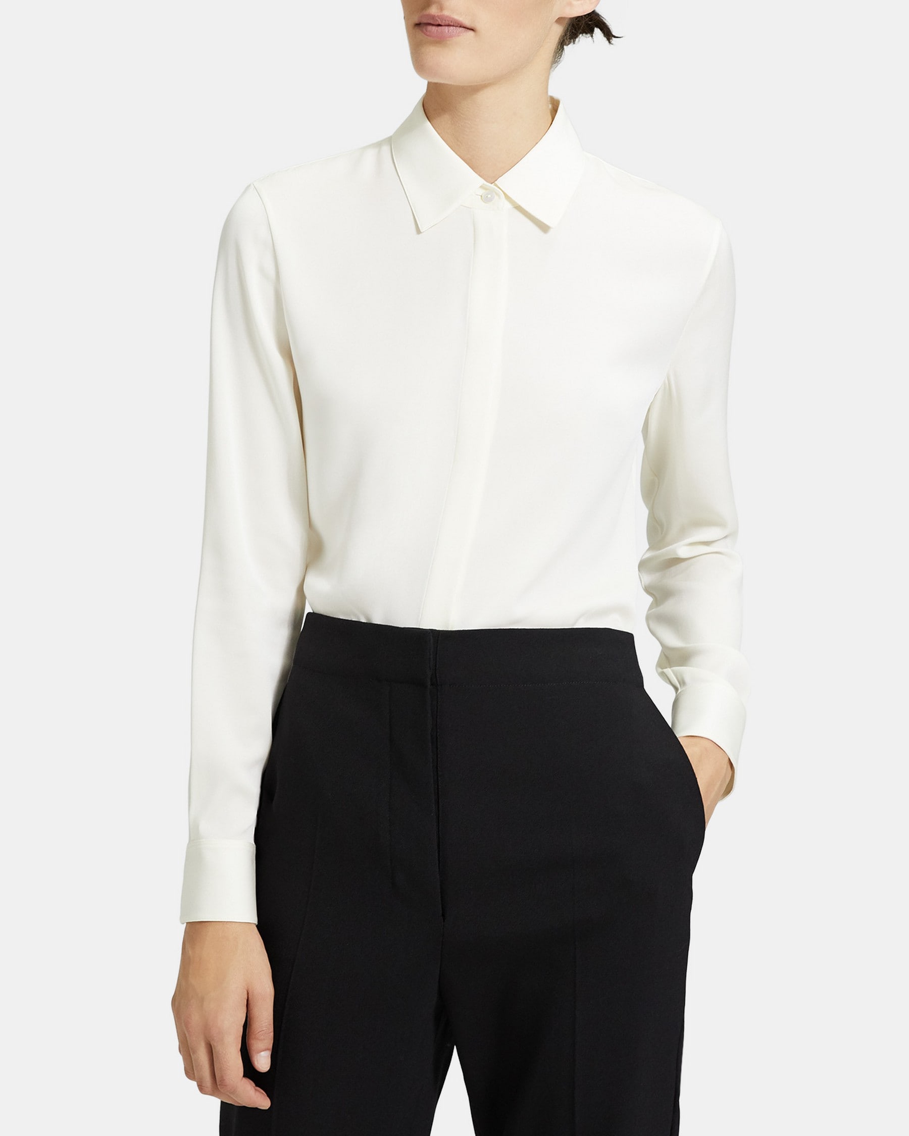 Theory Womens Classic Fitted Shirt 
