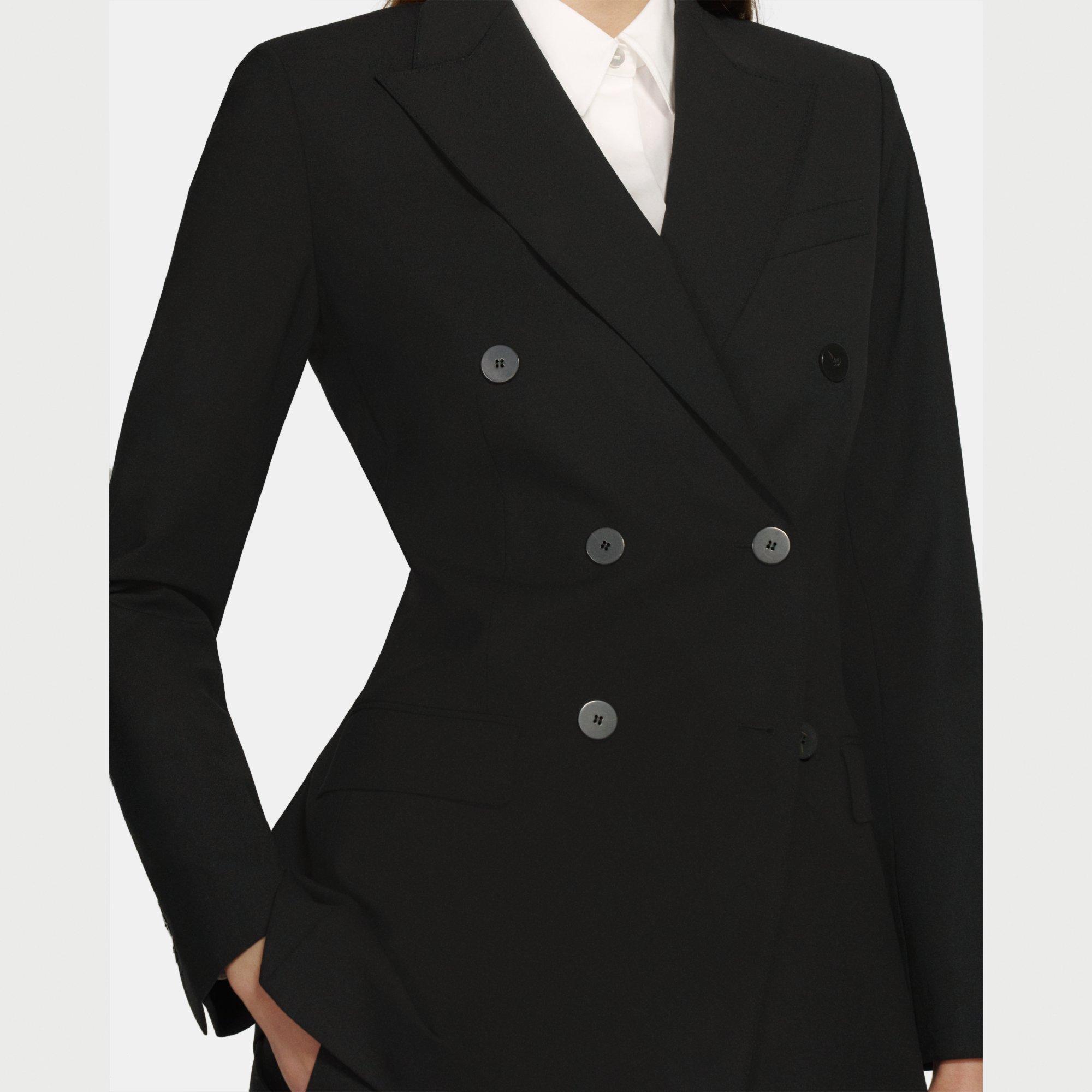 Theory Outlet Official Site | Double-Breasted Blazer in Good Wool