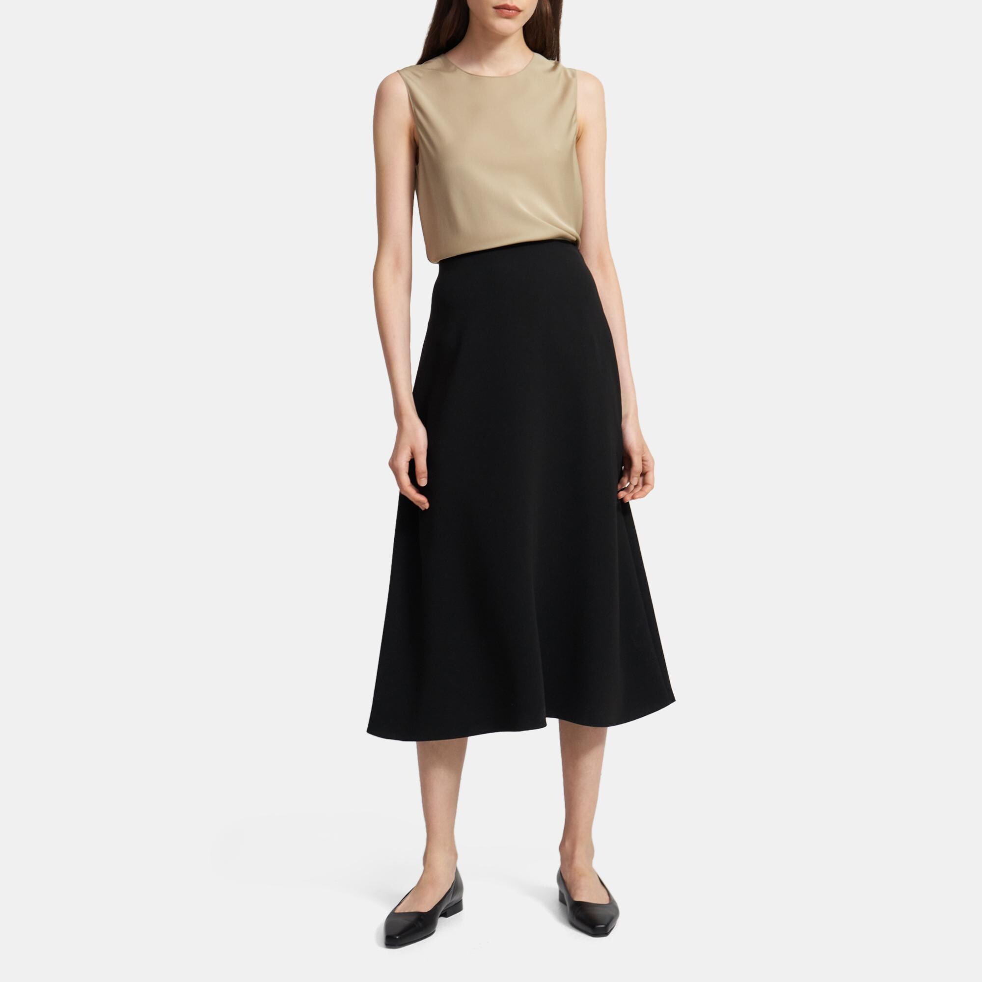 FULL MIDI SKIRT | Theory Outlet