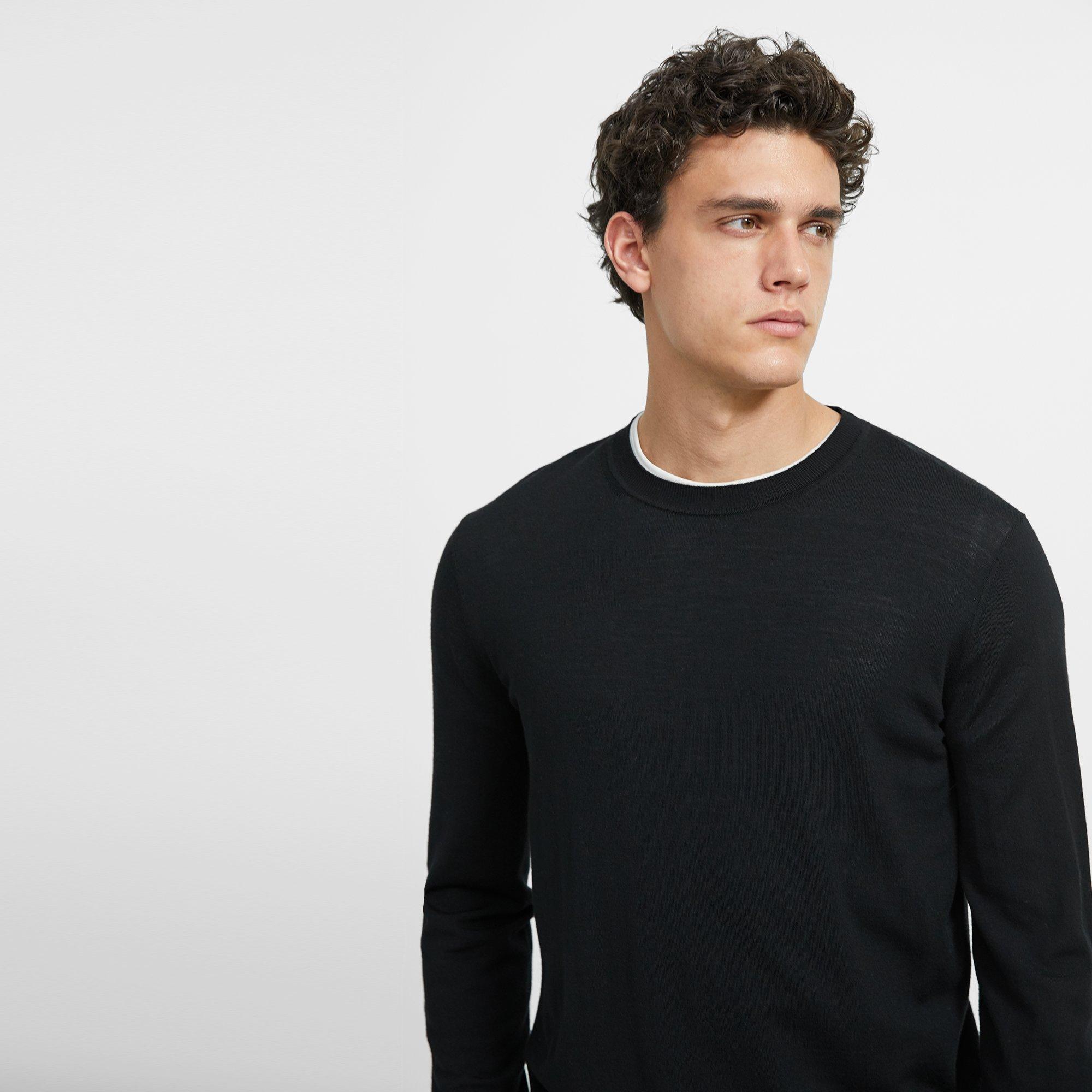 Theory Outlet Official Site | Regal Wool Crewneck Sweater