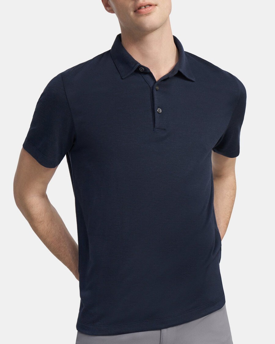 Modal Blend Jersey Polo Shirt | Theory Outlet