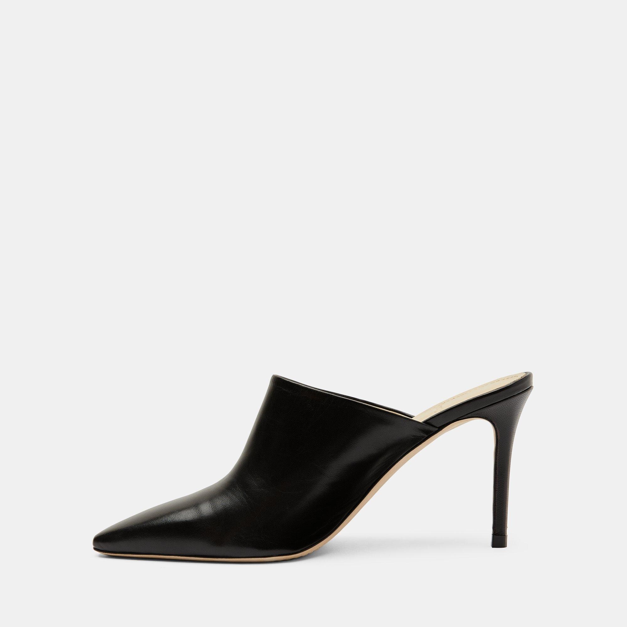 Theory Outlet Official Site Leather High Heel Mule