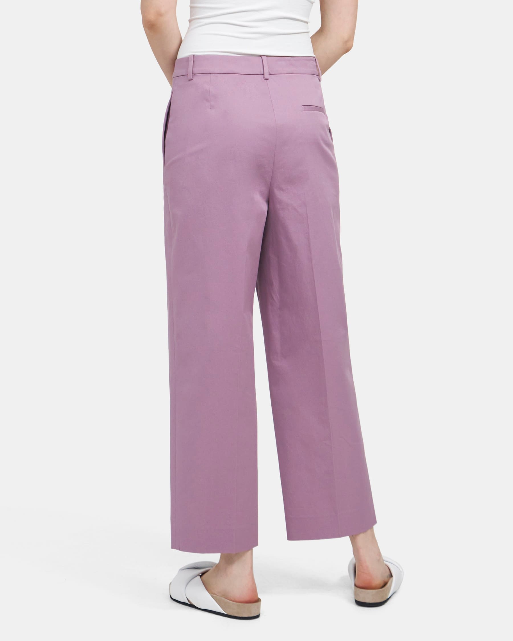 High-Rise Straight Pant in Stretch Chino