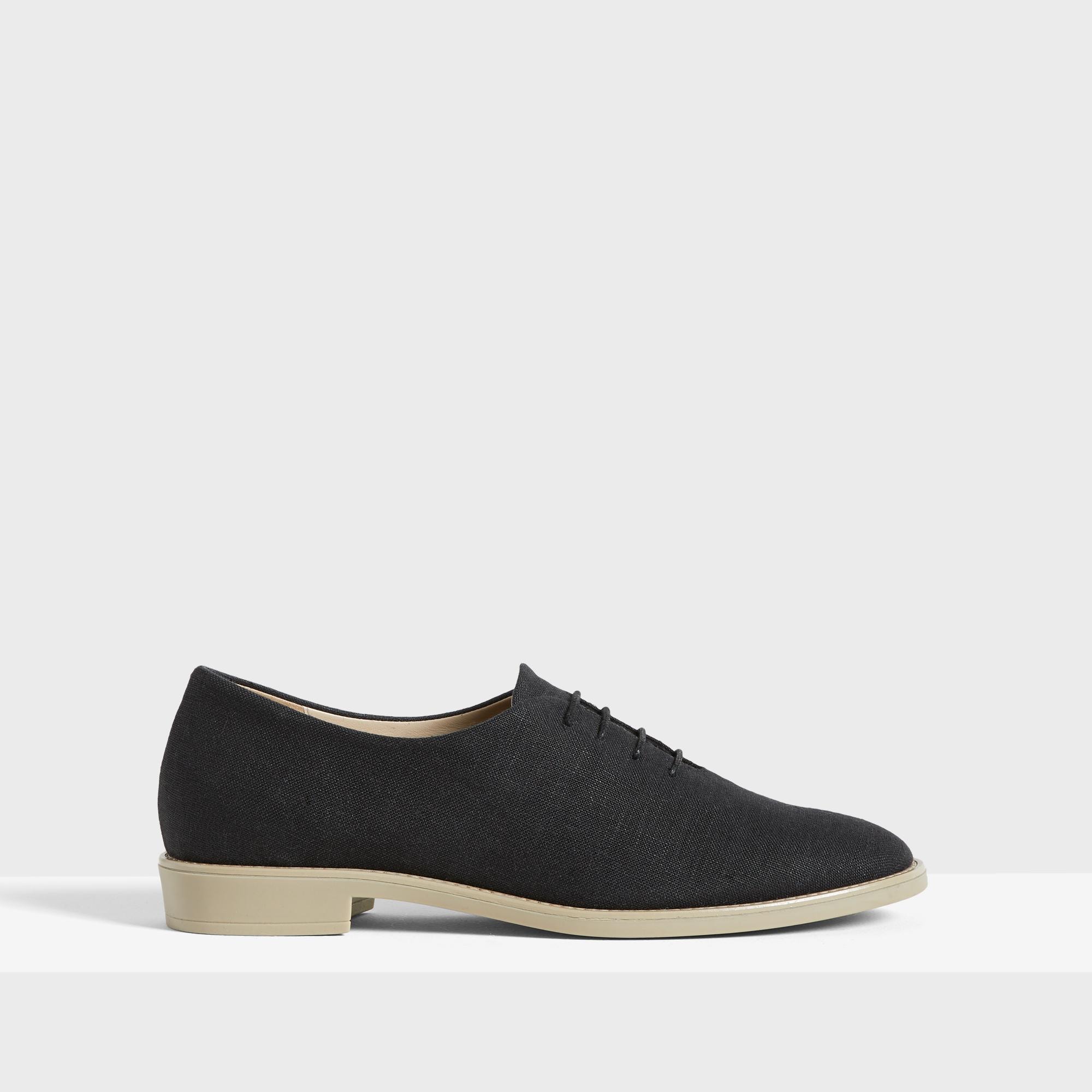 Theory Lace-Up Shoe in Linen