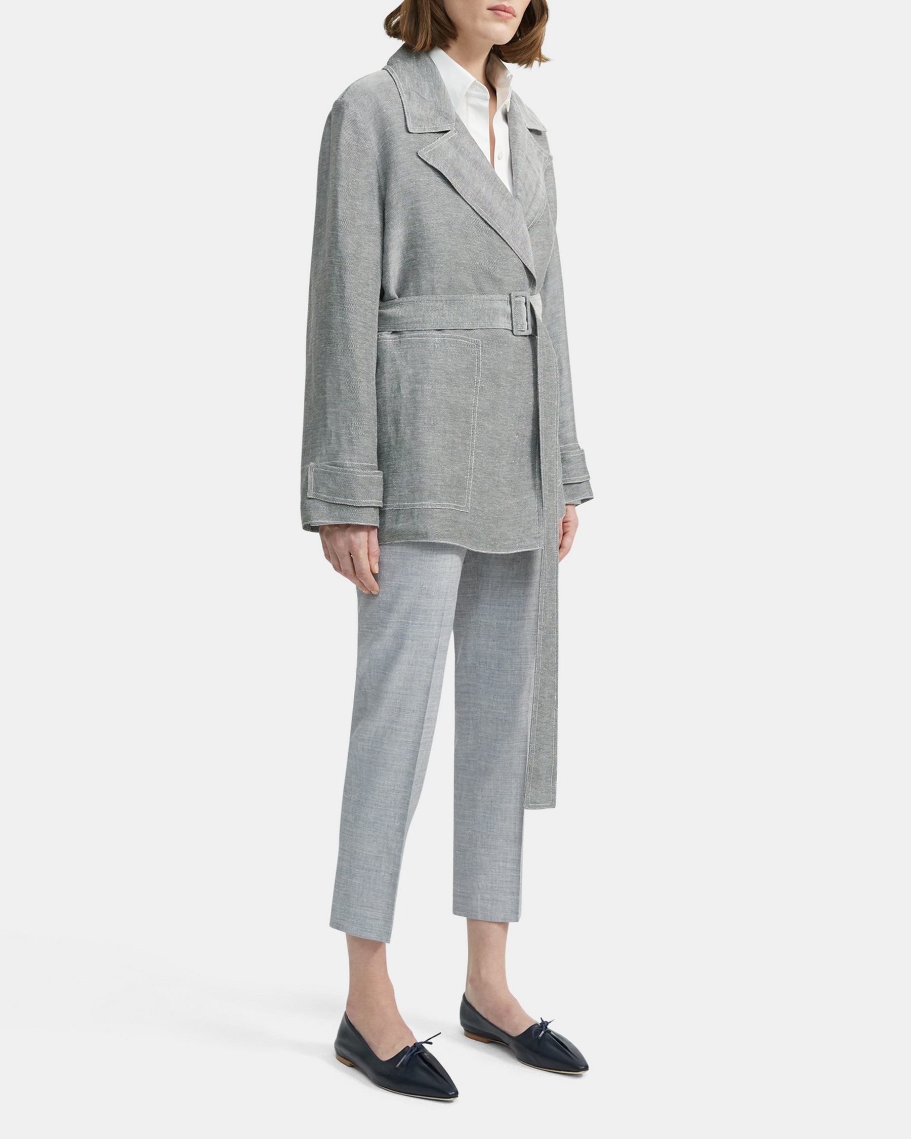 SHORT TRENCH | Theory Outlet
