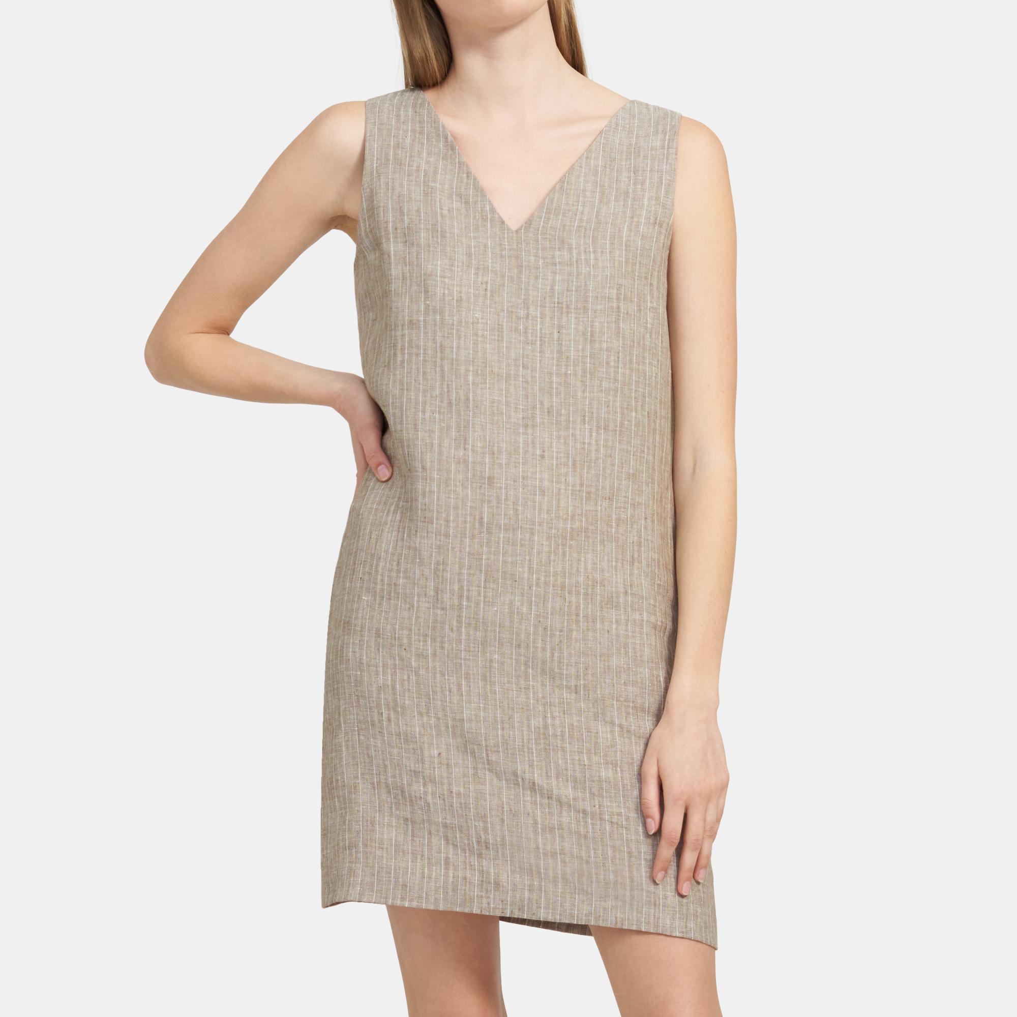 Theory v neck shift hot sale dress