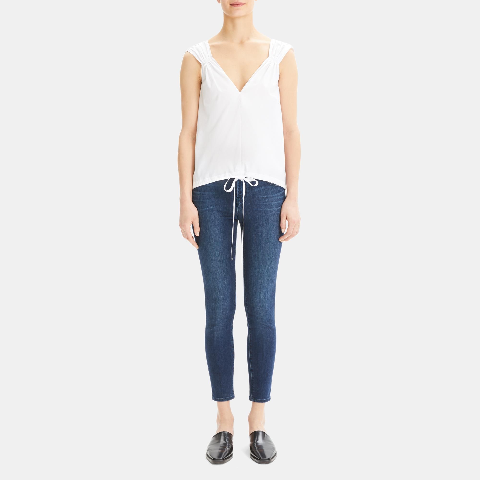 Theory Perfect Cotton Balloon Top