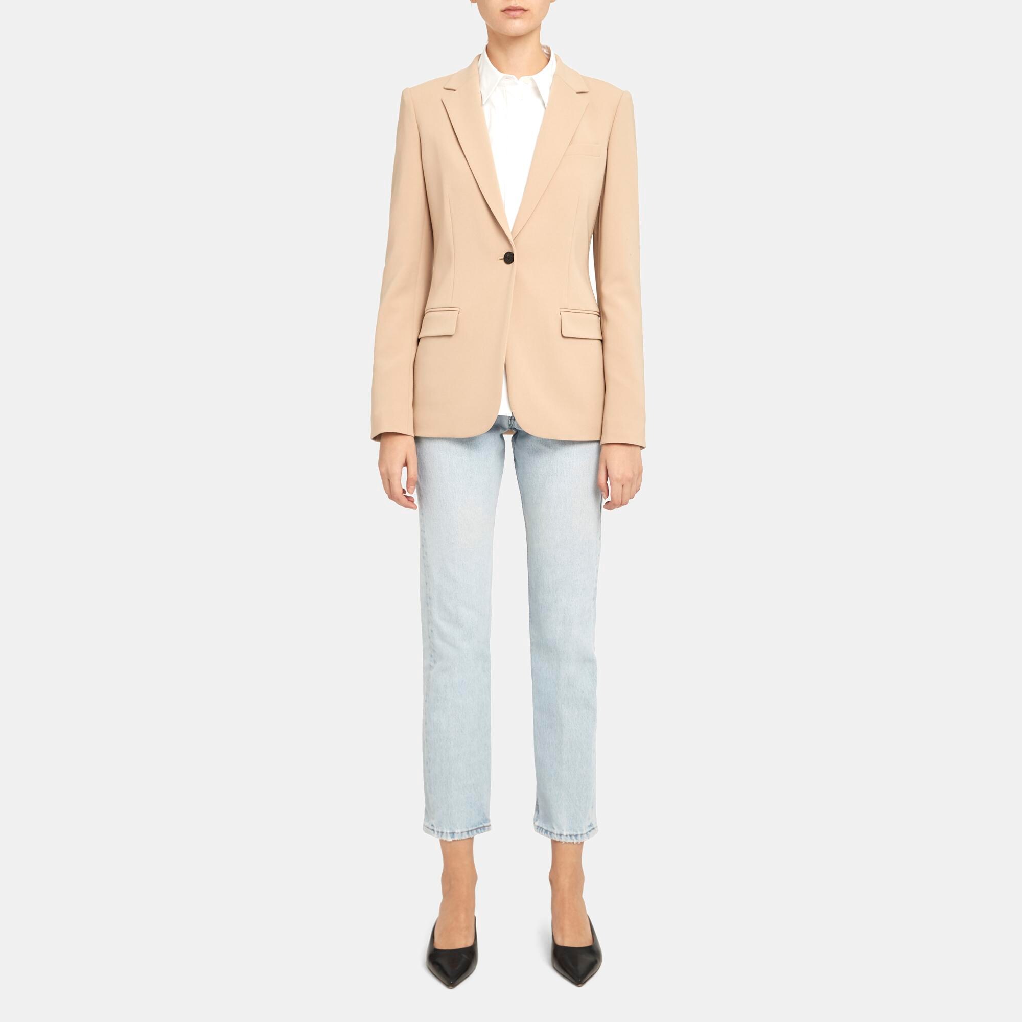 Admiral Crepe Staple Blazer | Theory