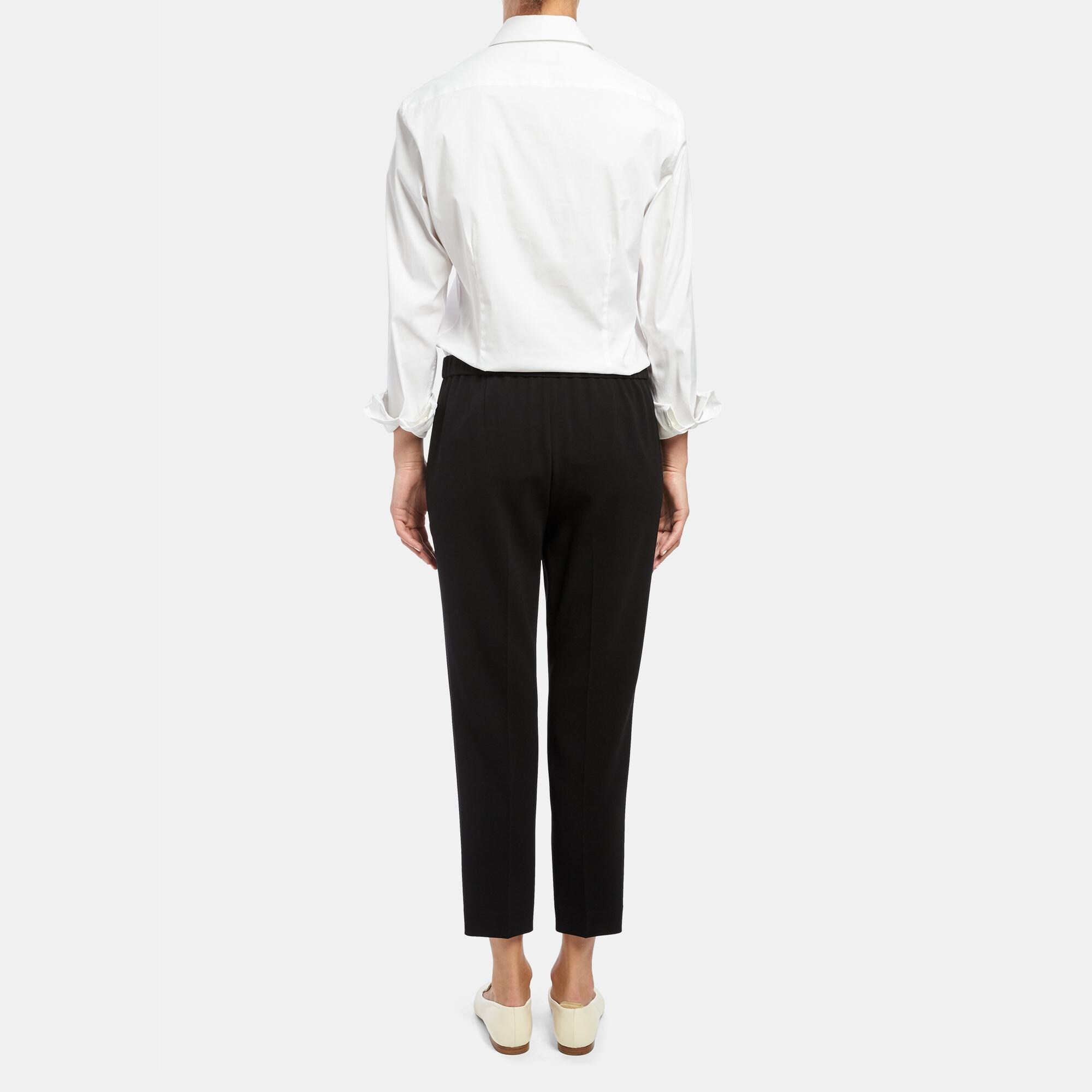 Crepe Flare Pull-On Pant | Theory Outlet