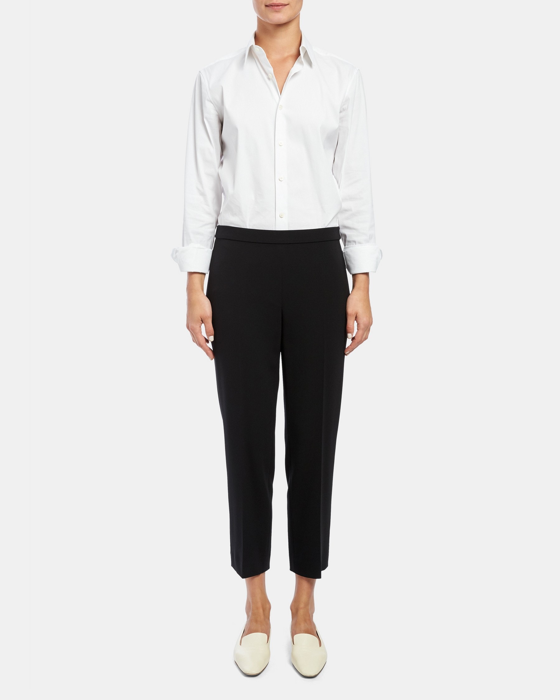 Basic Pull-On Pant in Crepe