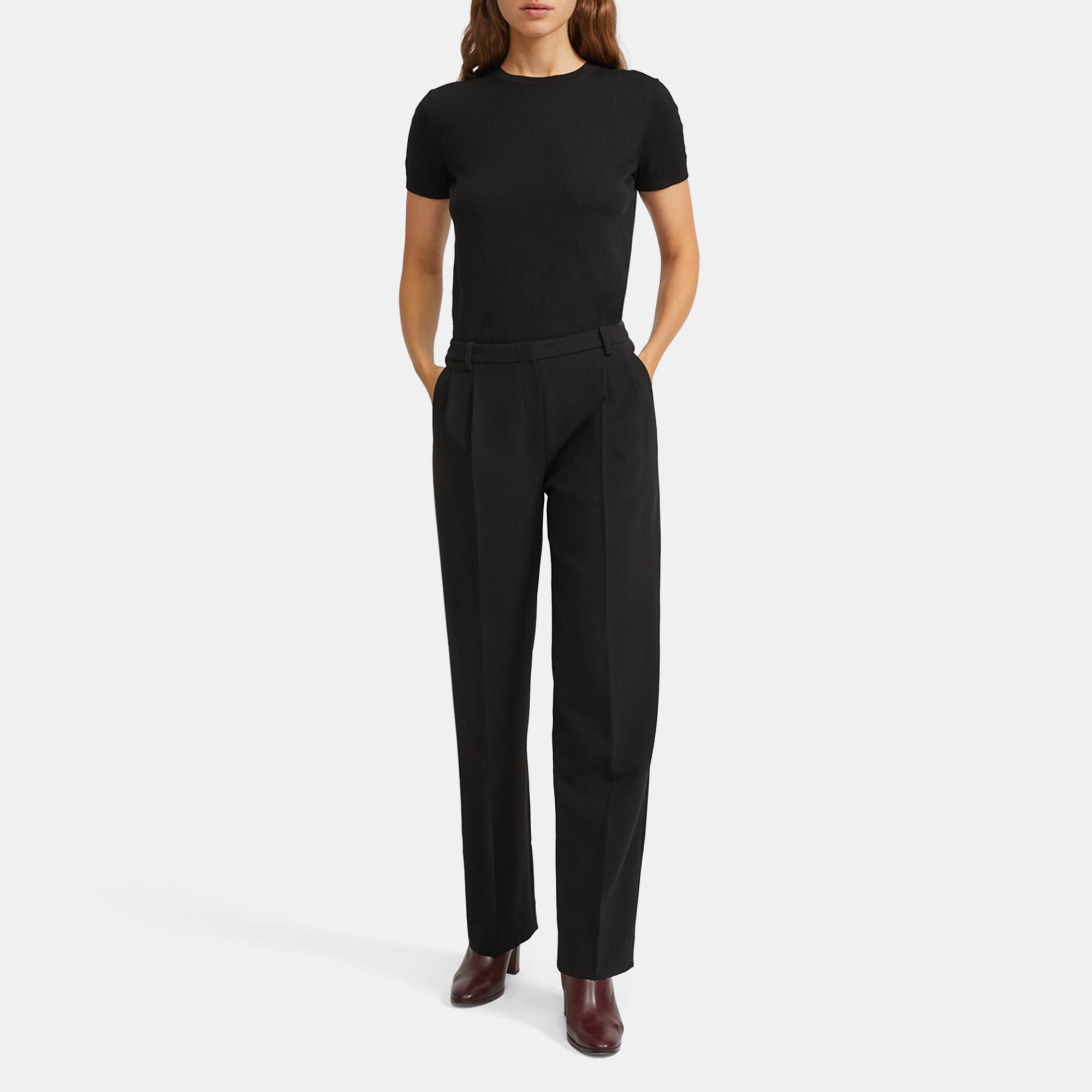 Theory Outlet Official Site Suit Trouser in Crepe