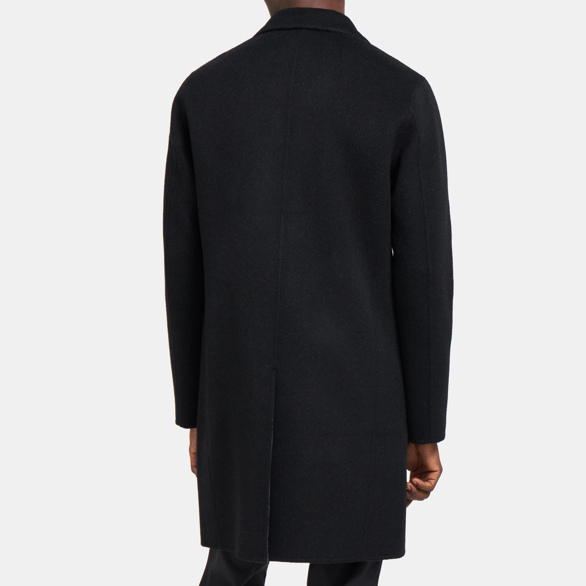 Double-Face Wool-Cashmere Tailored Coat | Theory Outlet