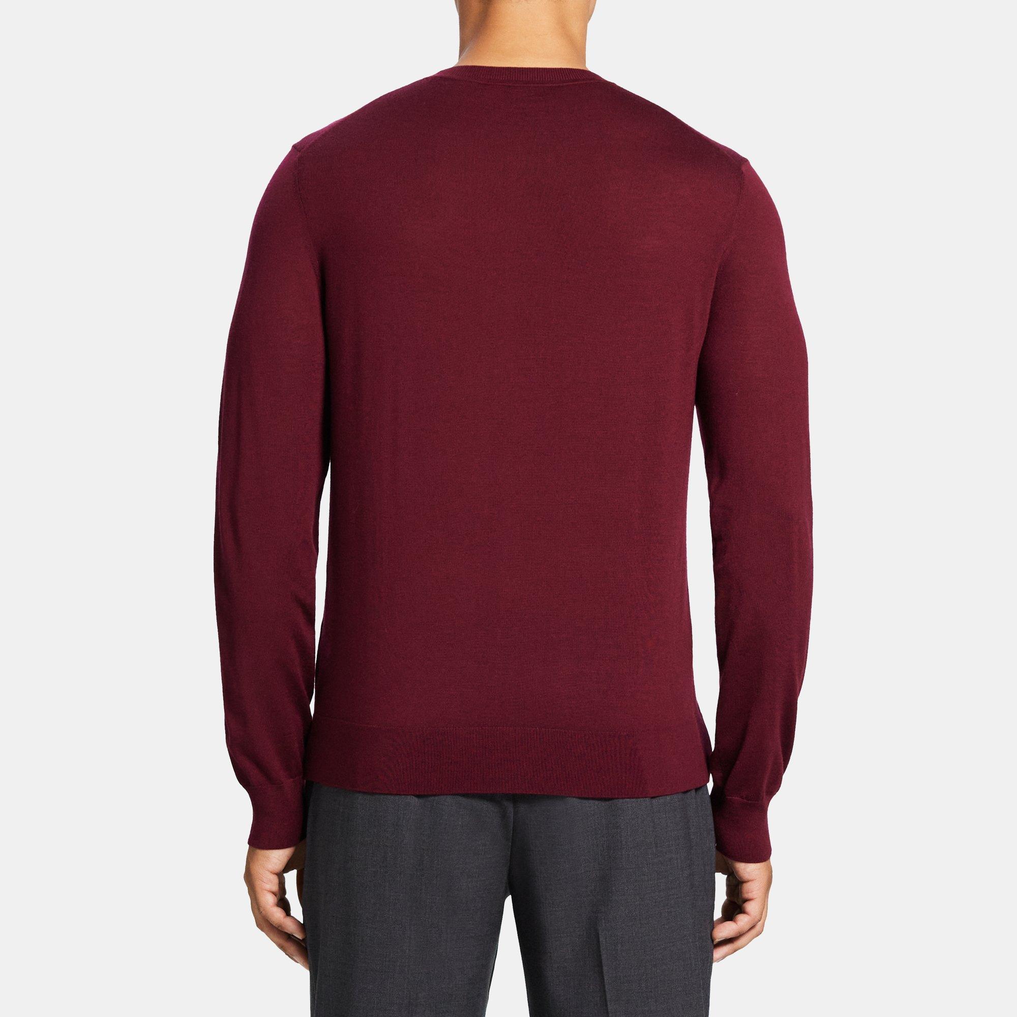 Certified merino wool slim-fit crewneck sweater