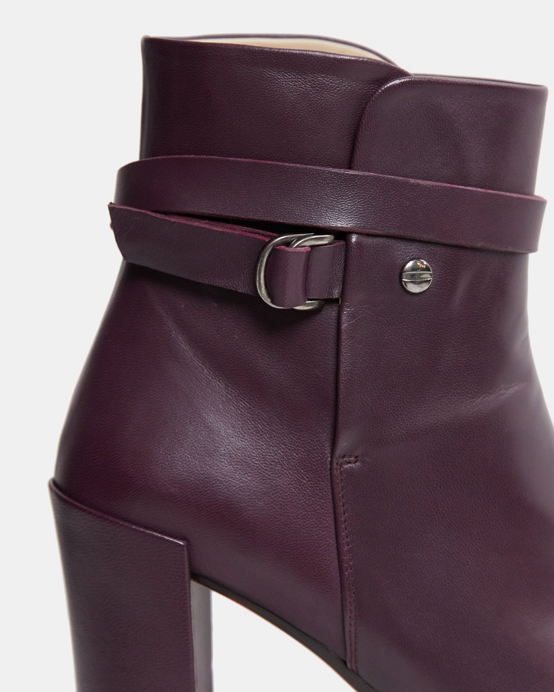 Strapped Bootie in Leather