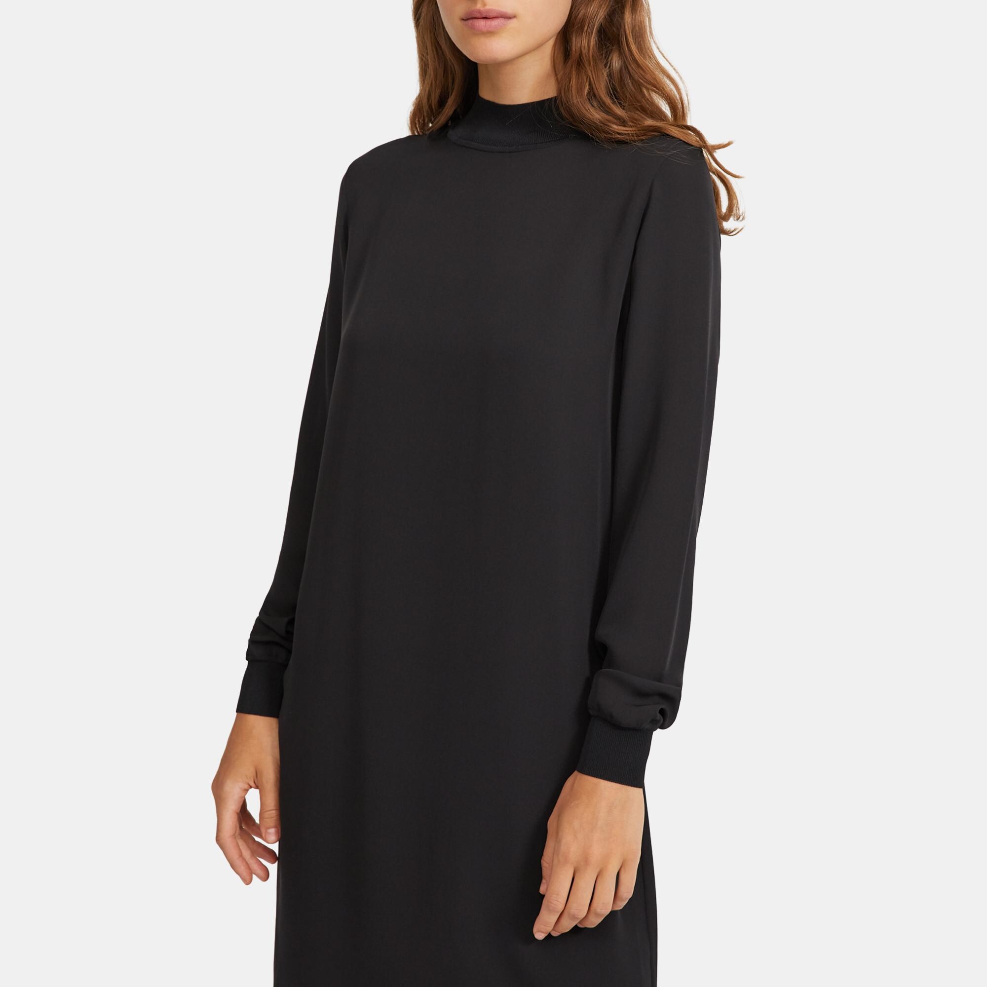 Theory mock 2025 neck dress