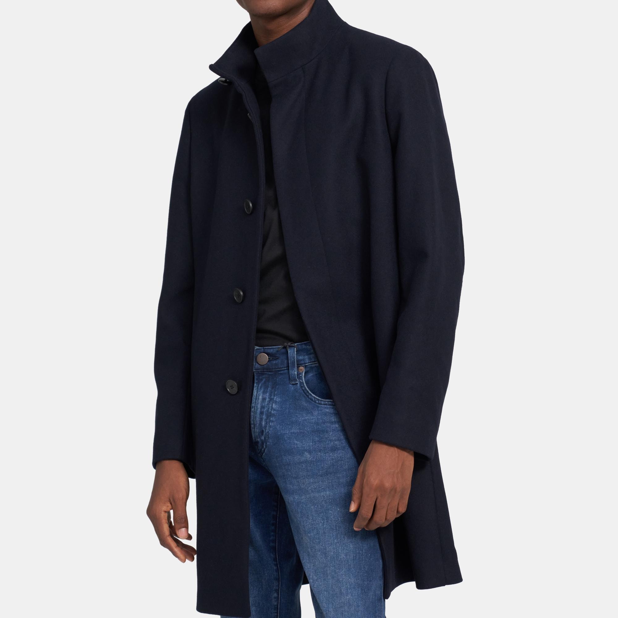 Theory Outlet Official Site | Belvin Coat in Wool Melton