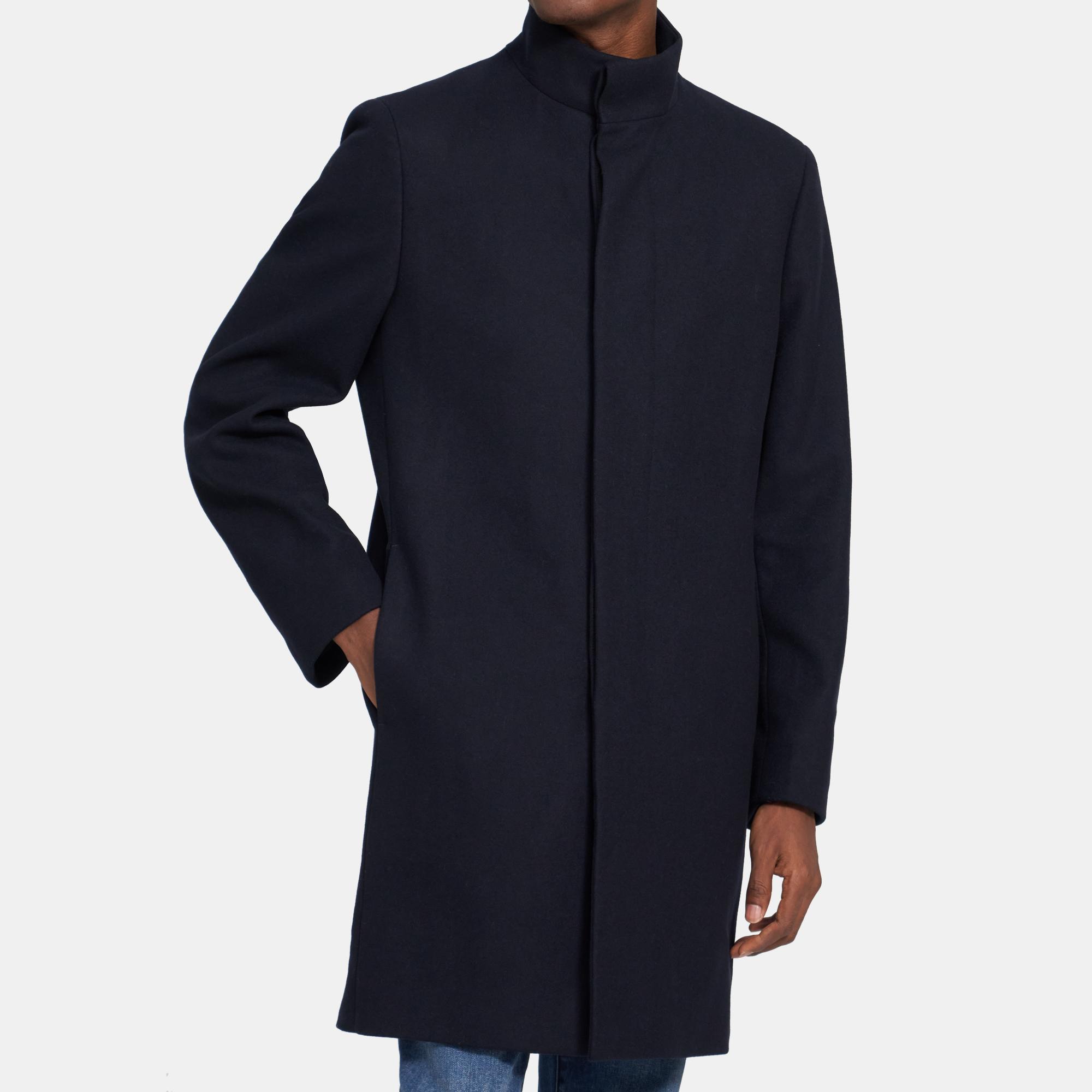 Theory Outlet Official Site | Belvin Coat in Wool Melton