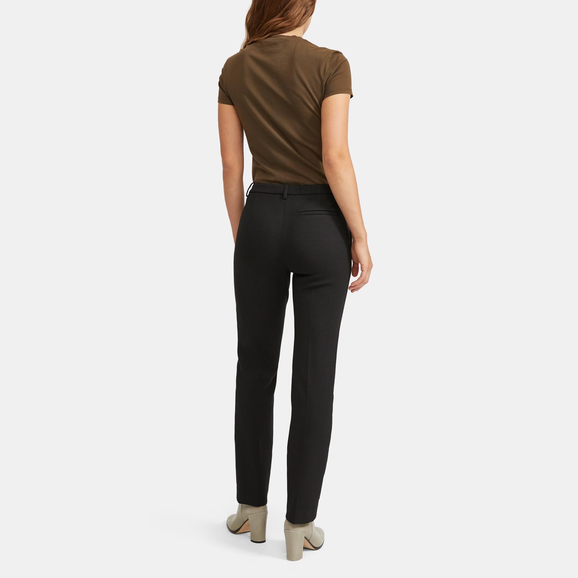 Theory Treeca Double Knit Ankle Pants