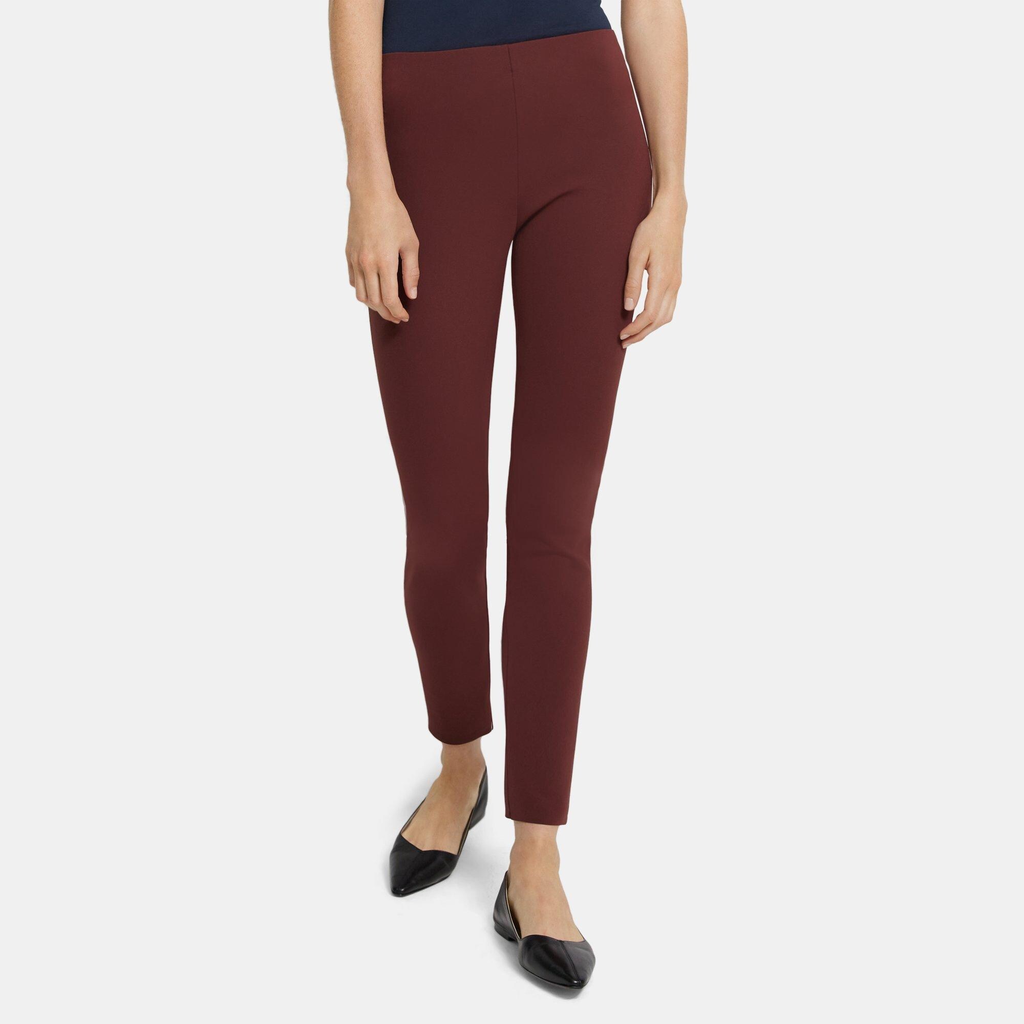 띠어리 Theory Skinny Legging in Scuba,OXBLOOD