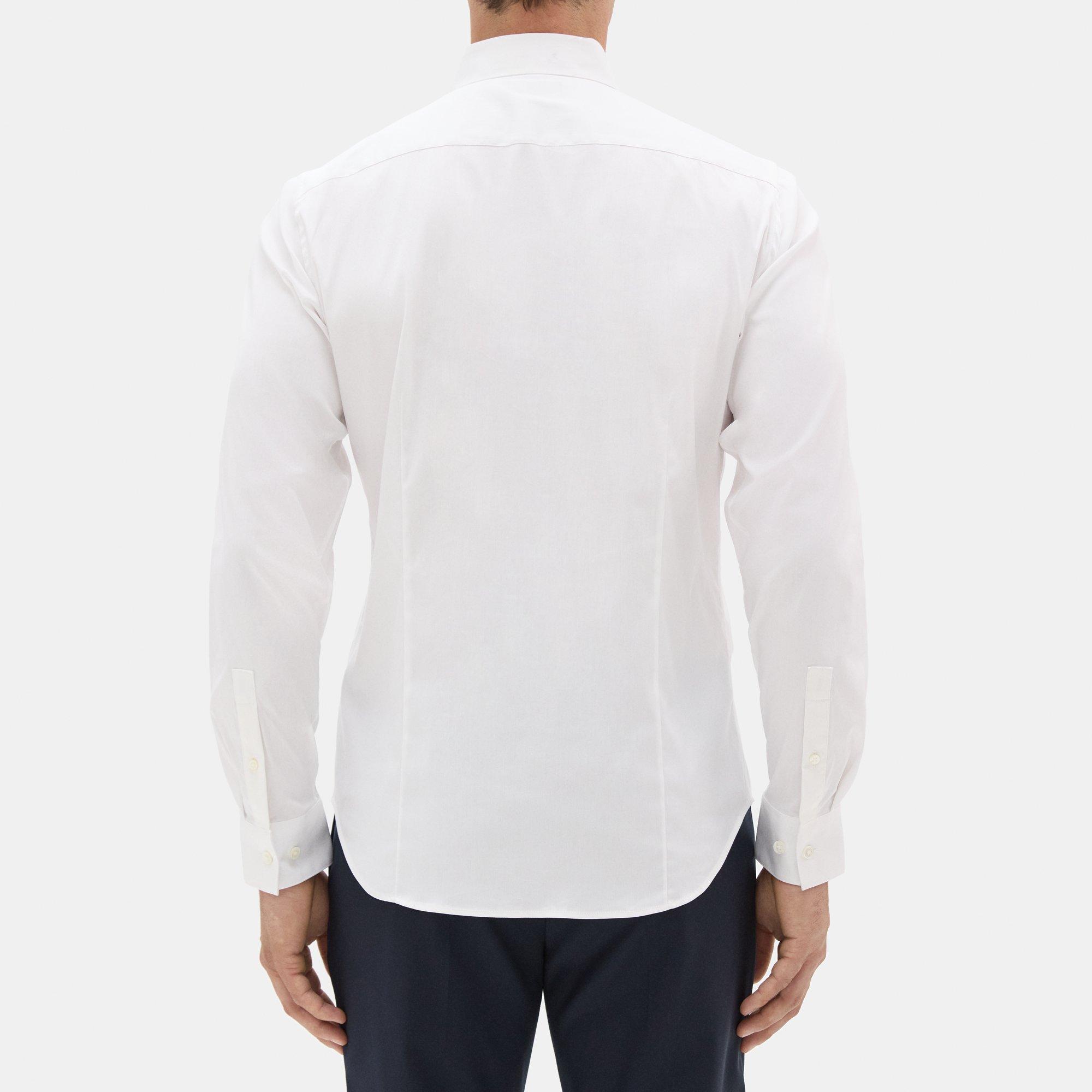 Stretch Cotton Tailored Shirt | Theory Outlet