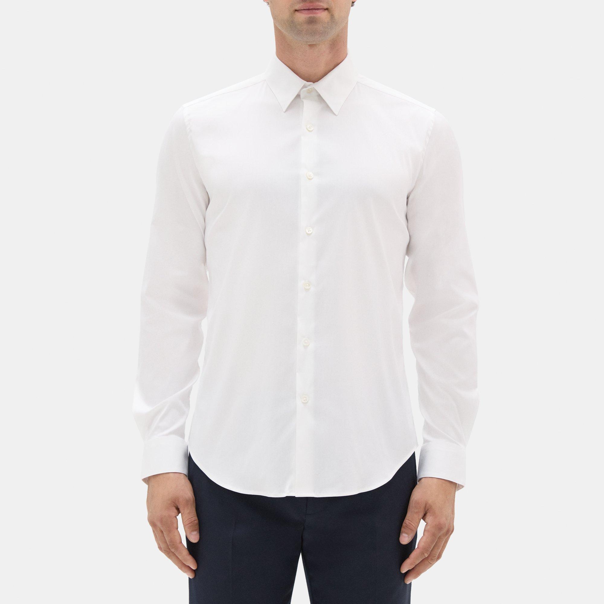 Theory Tailored Shirt In Stretch Cotton