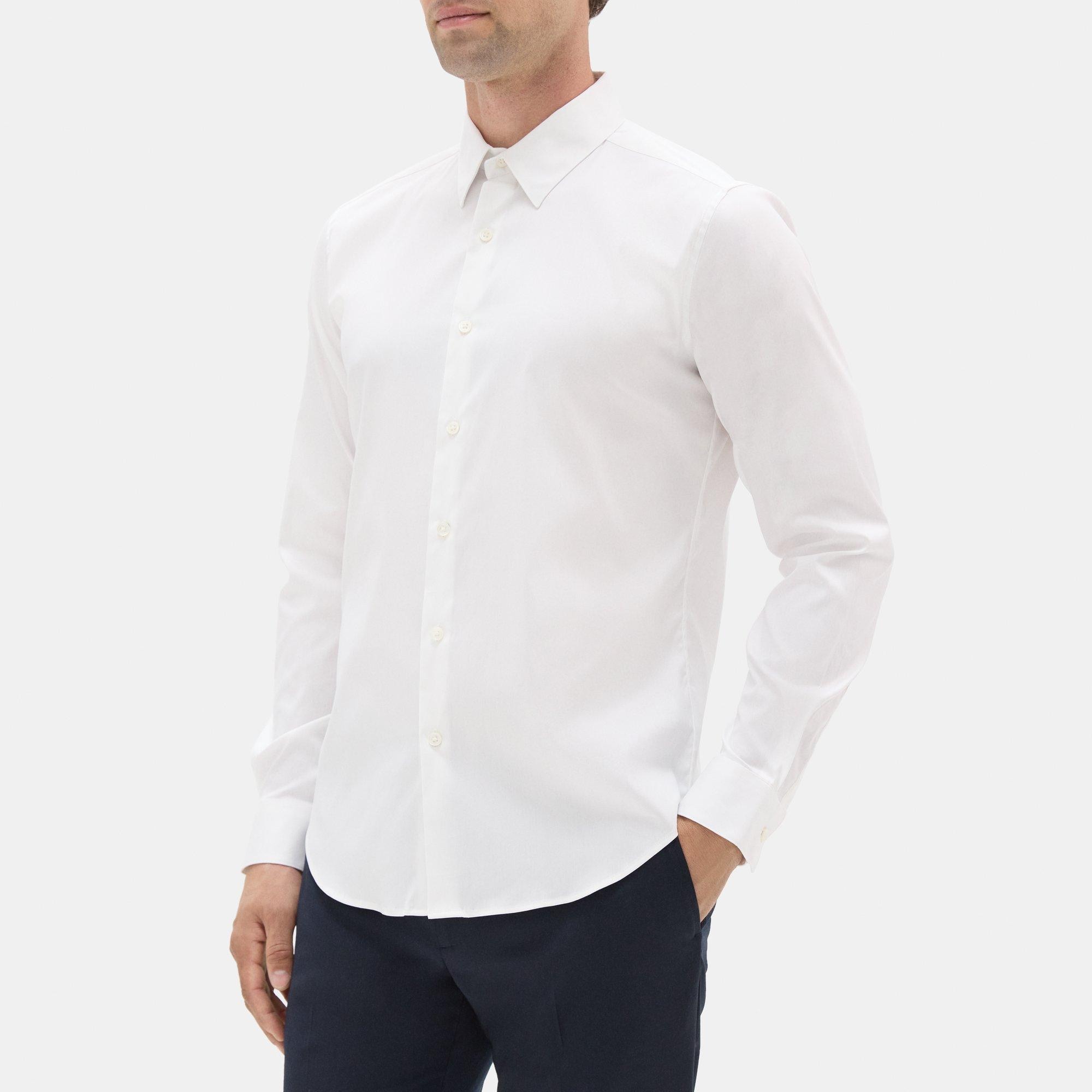 Theory Outlet Official Site | Tailored Shirt In Stretch Cotton
