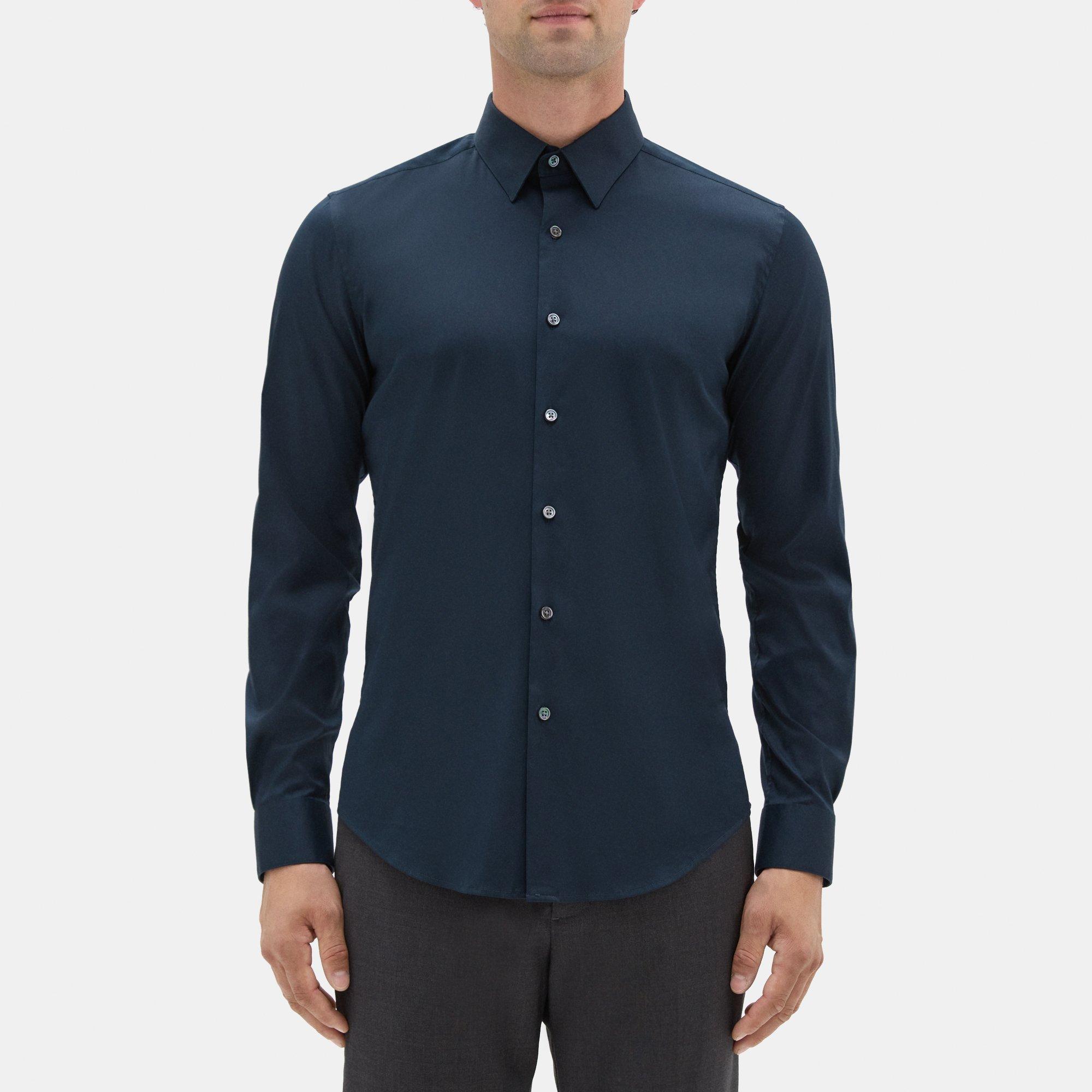 Calvin Klein Short Sleeve Woven Stretch Shirt - M