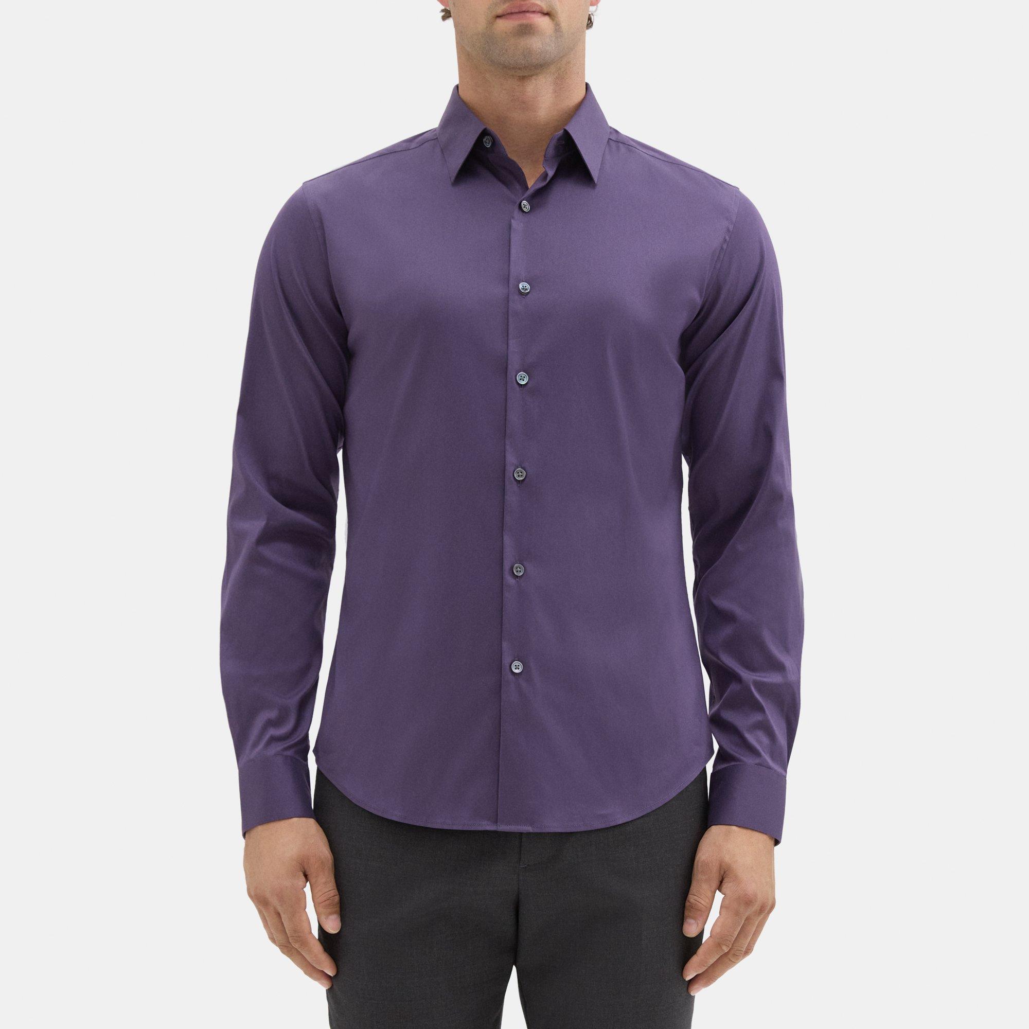 띠어리 Theory Tailored Shirt In Stretch Cotton,CONCORD