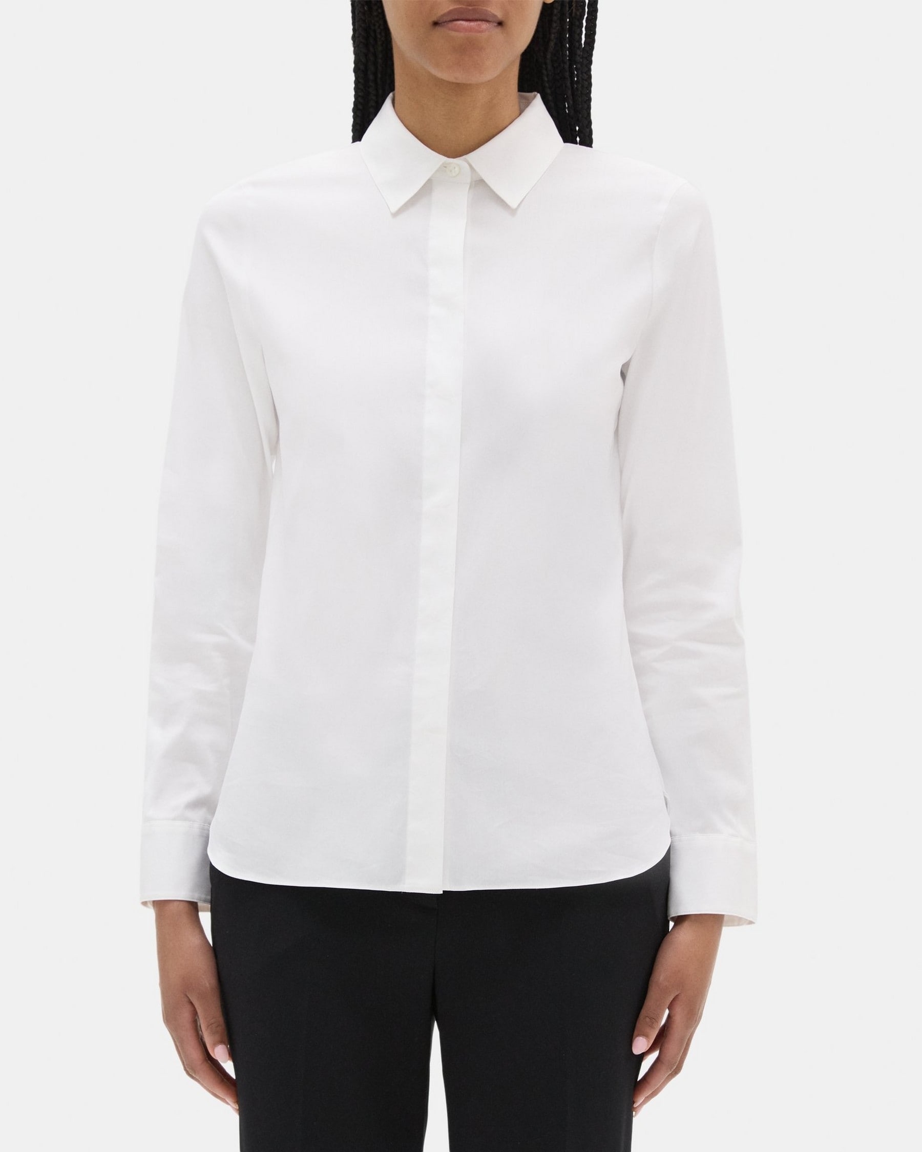 Fitted Shirt in Stretch Cotton