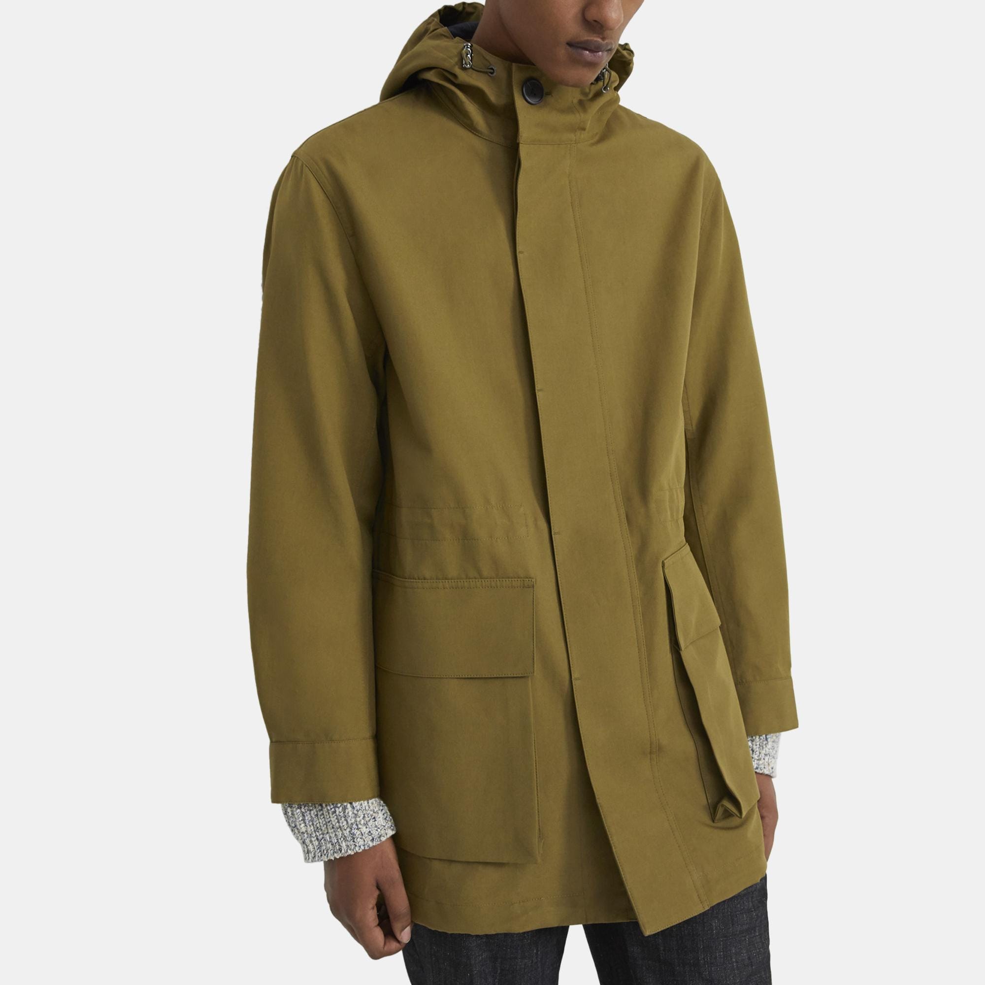 Theory Parka in Bonded Cotton