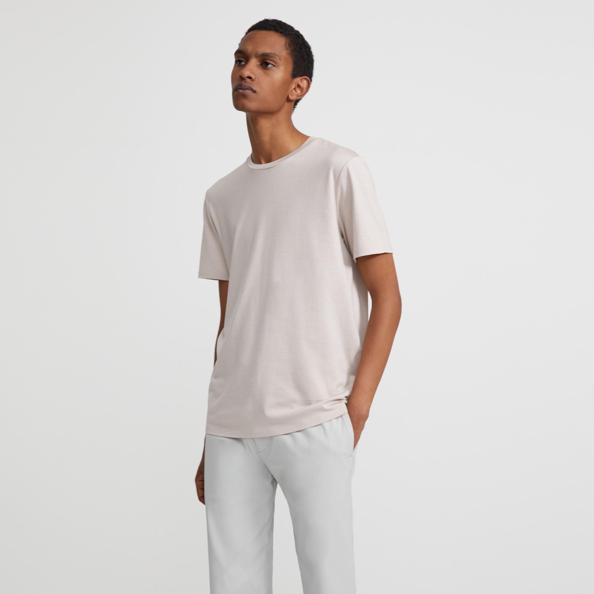 Silk-Cotton Clean Tee | Theory