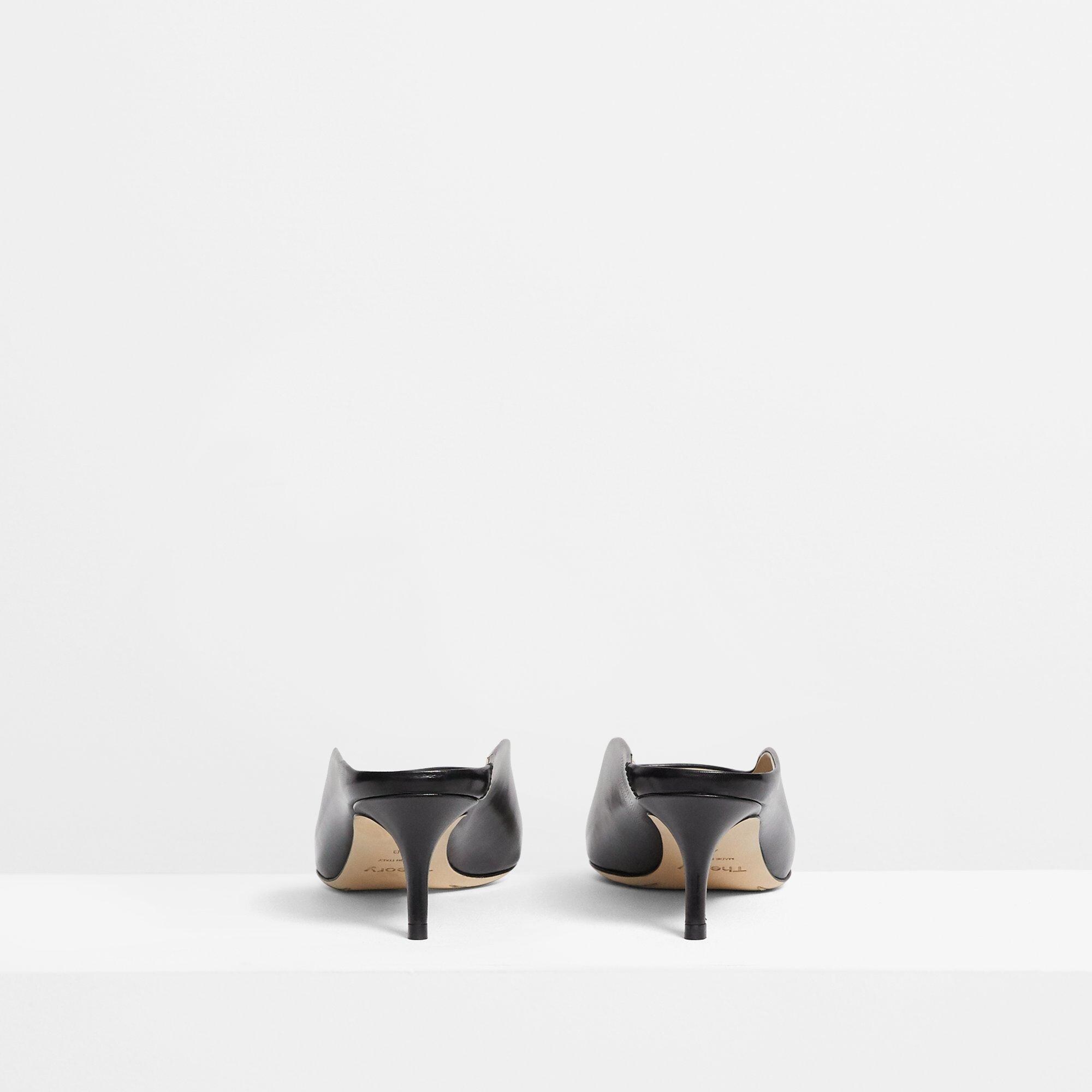 Leather Pointed Toe Mule | Theory Outlet