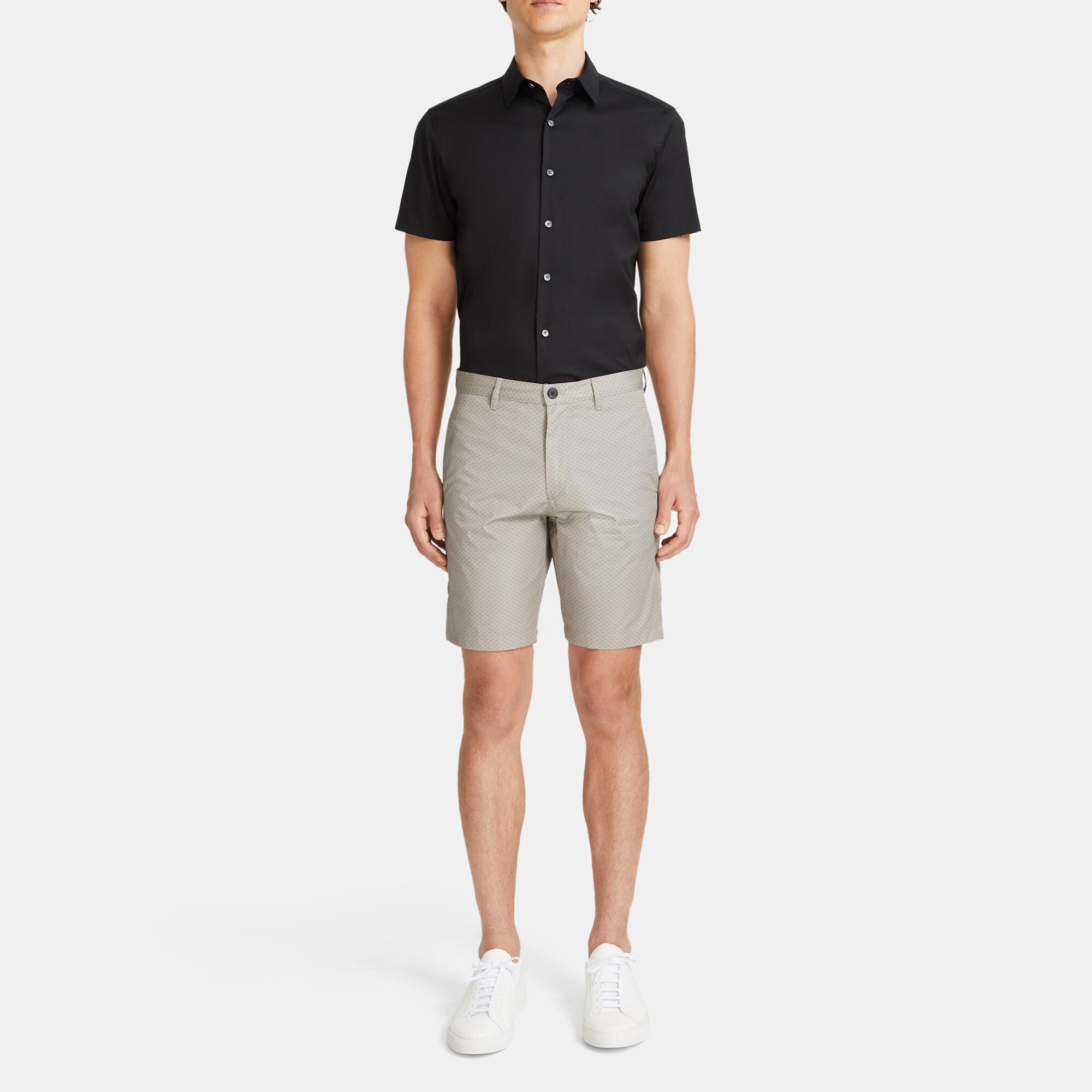 띠어리 Theory Classic-Fit Short In Stretch Cotton Twill,BEDROCK MULTI