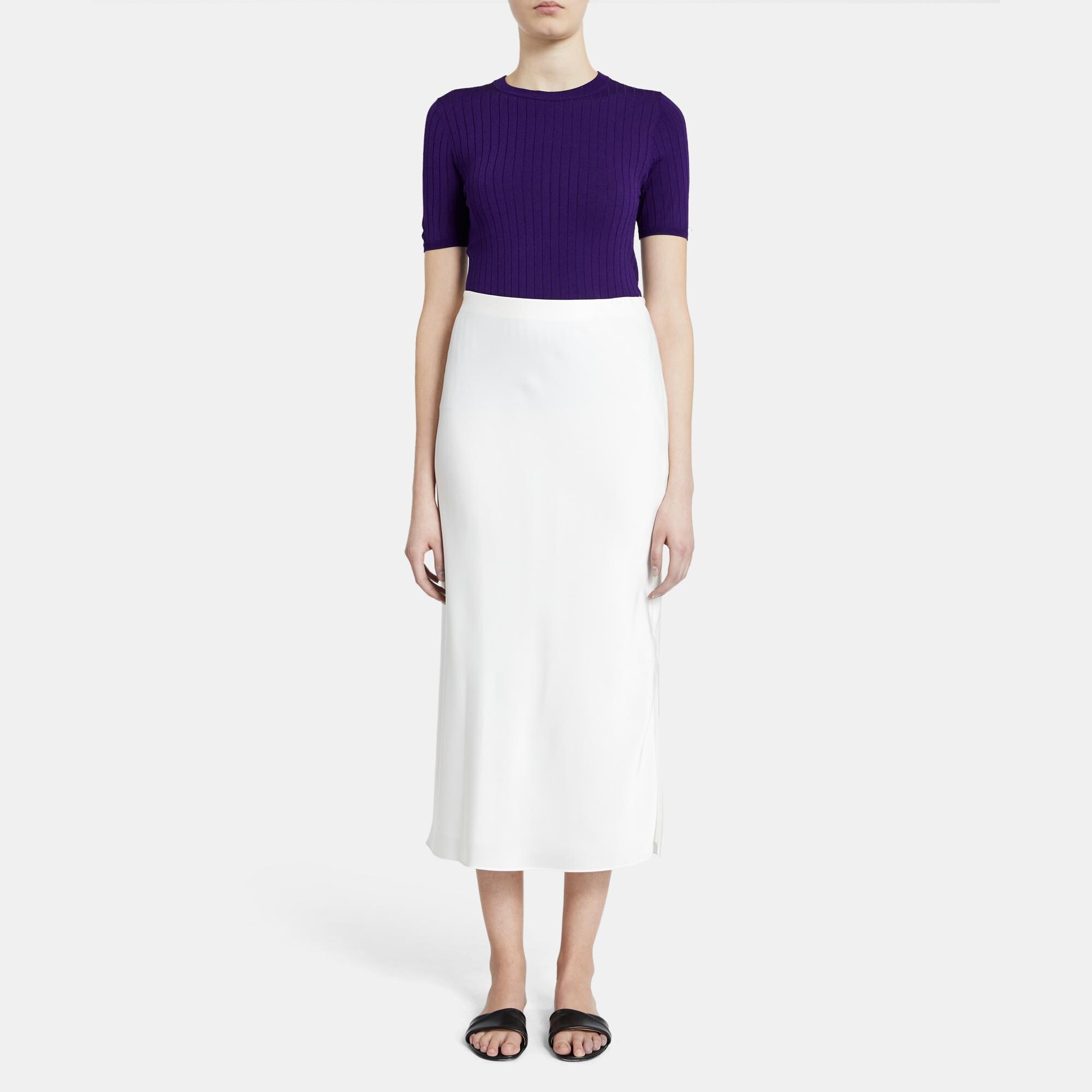 Theory satin maxi skirt clearance