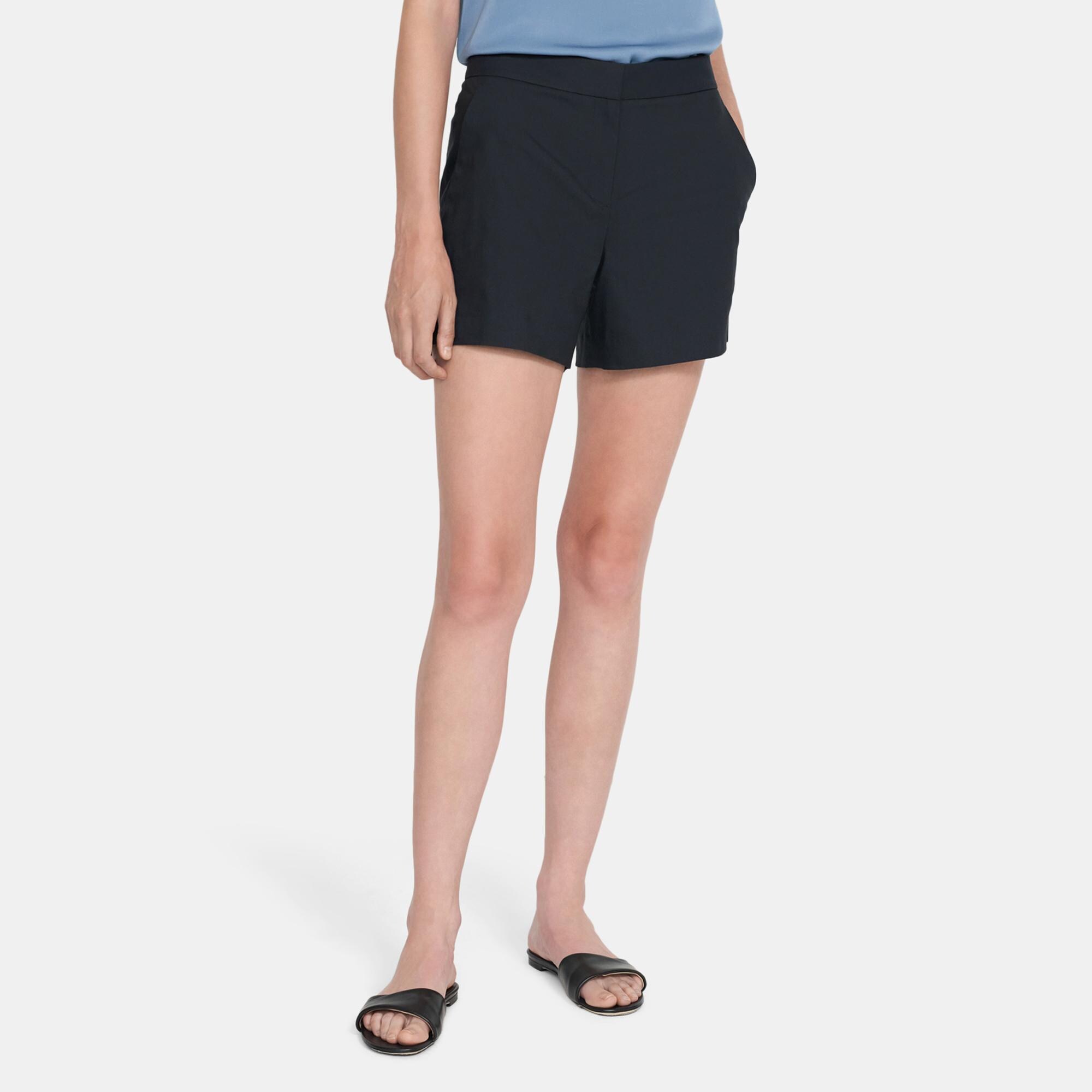 Theory Outlet Official Site | Tailored Short in Stretch Cotton Twill