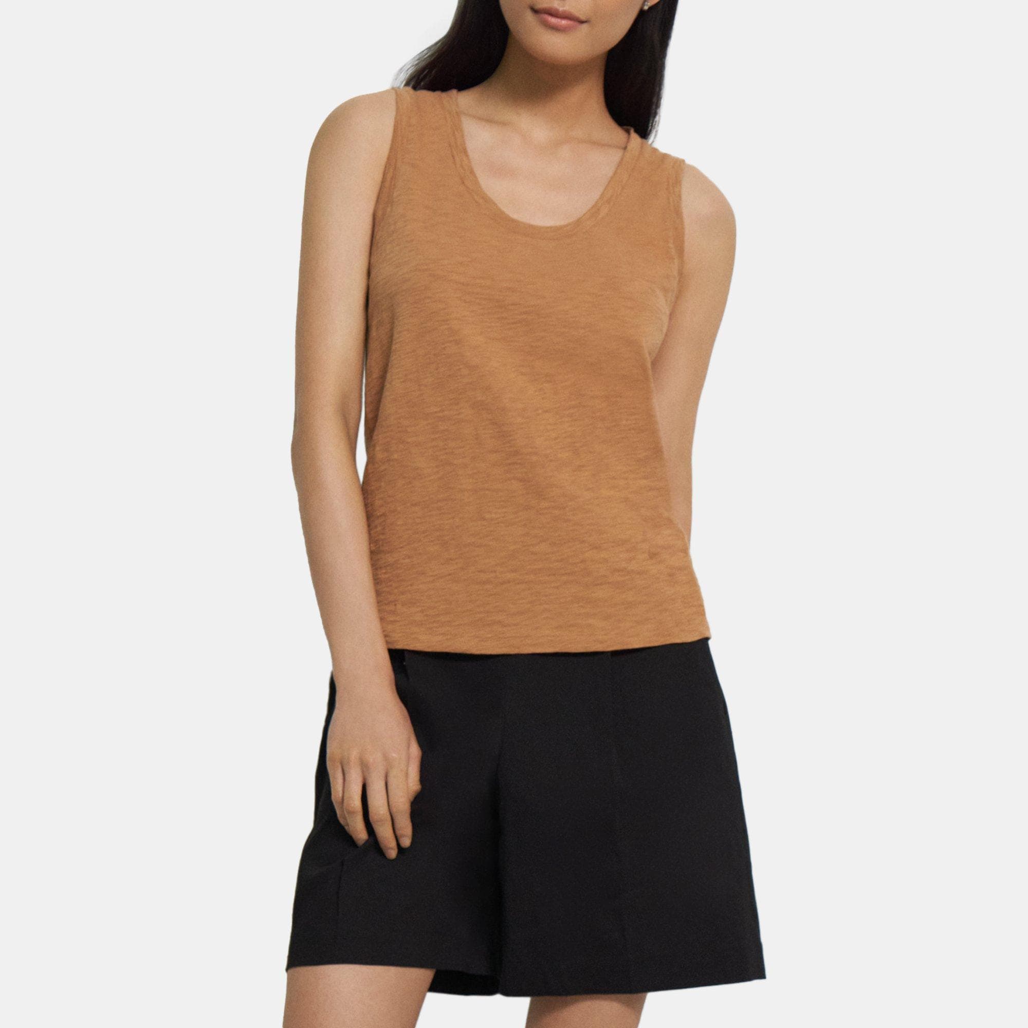 Theory Easy Tank Top in Organic Slub Cotton