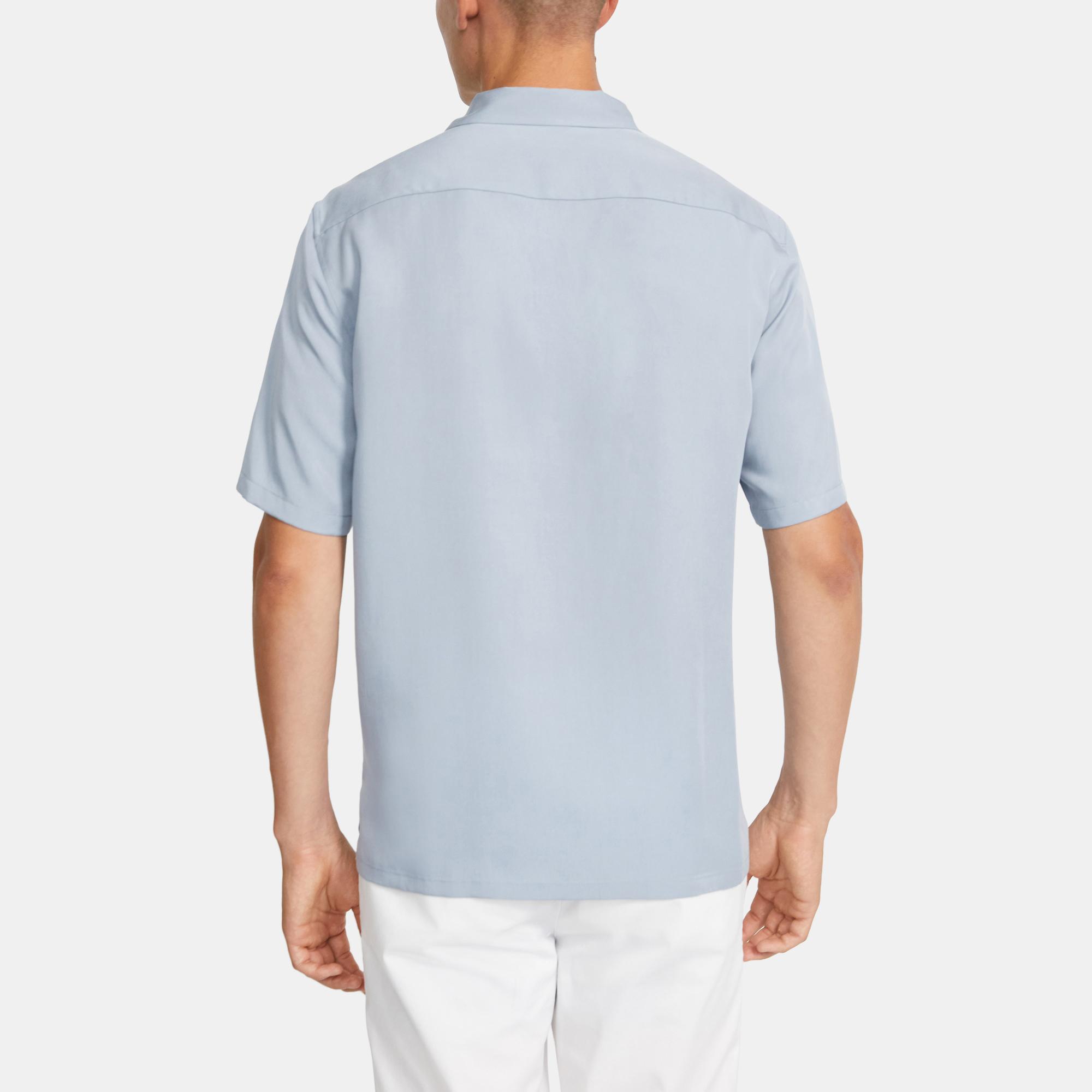 Theory Outlet Official Site | Daze Short-Sleeve Shirt in Twill