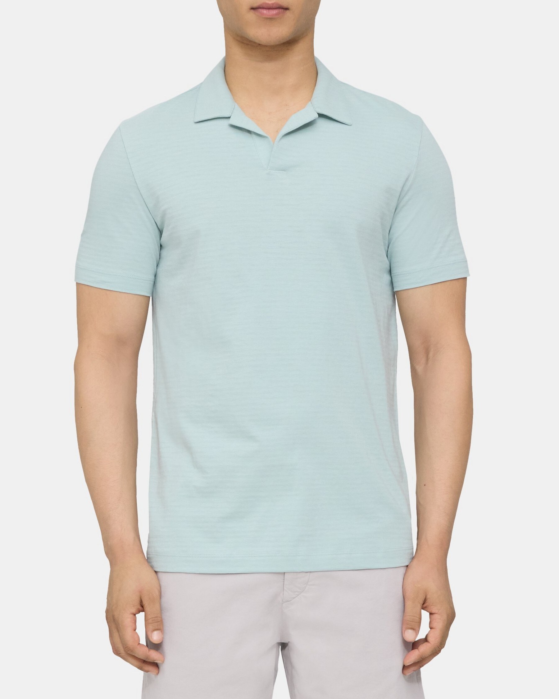 Polo Shirt in Cotton-Modal