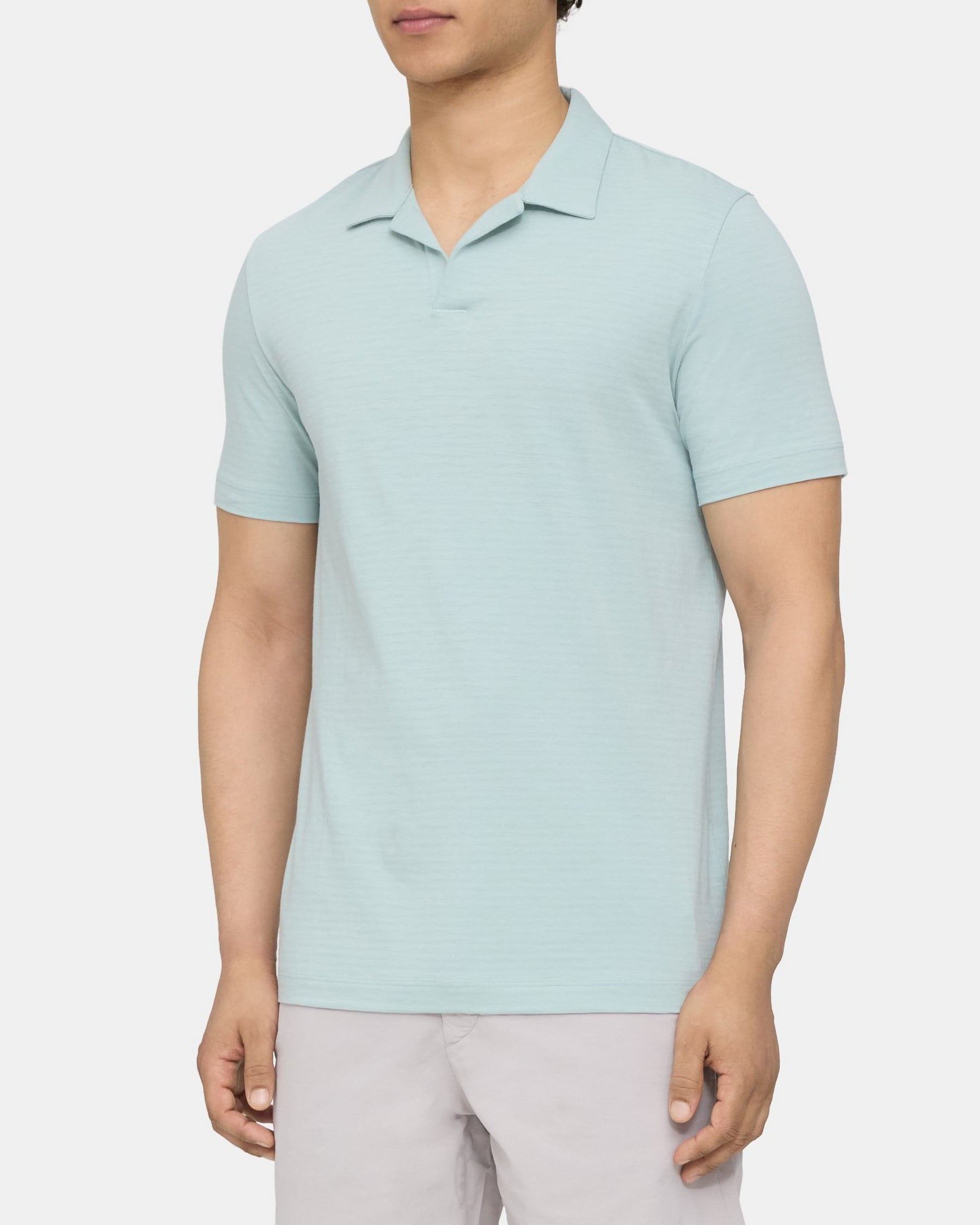 Polo Shirt in Cotton-Modal
