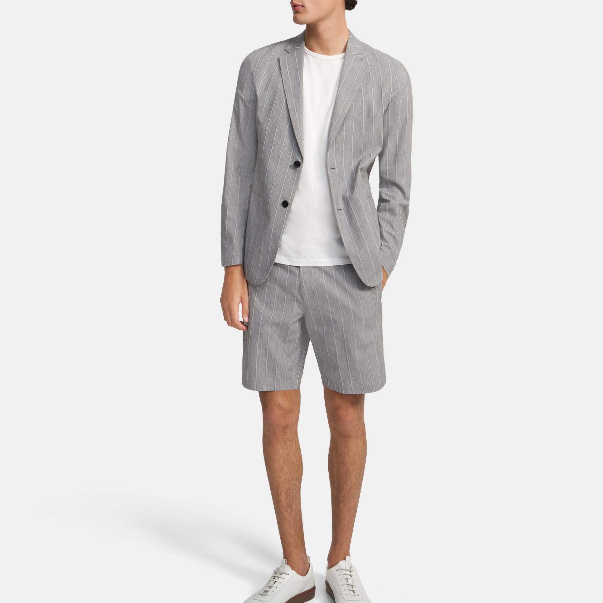 Textured Cotton Blend Unstructured Suit Jacket | Theory Outlet