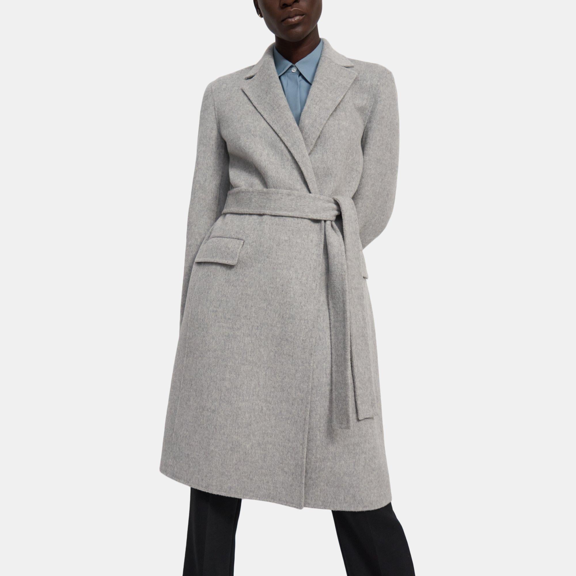 Theory cashmere wrap on sale coat