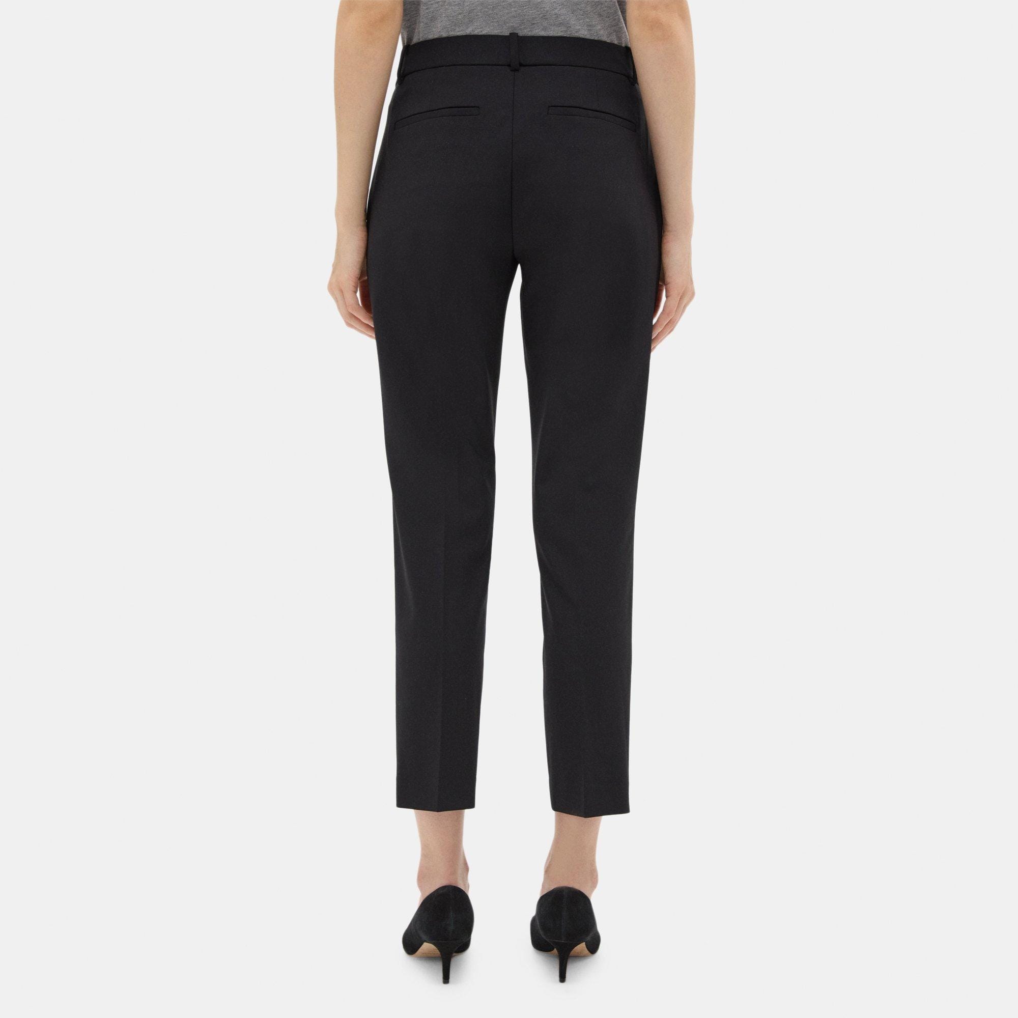 Theory Pantalón ancho Seer de talle alto para mujer