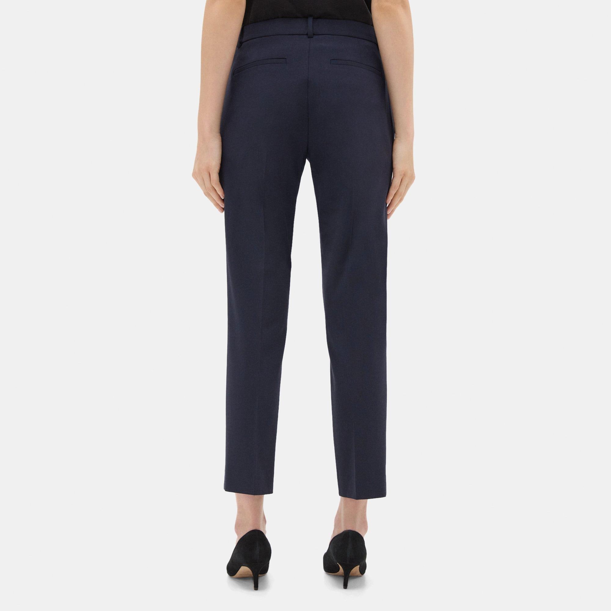 Wool trousers Theory Black size 8 US in Wool - 40743351