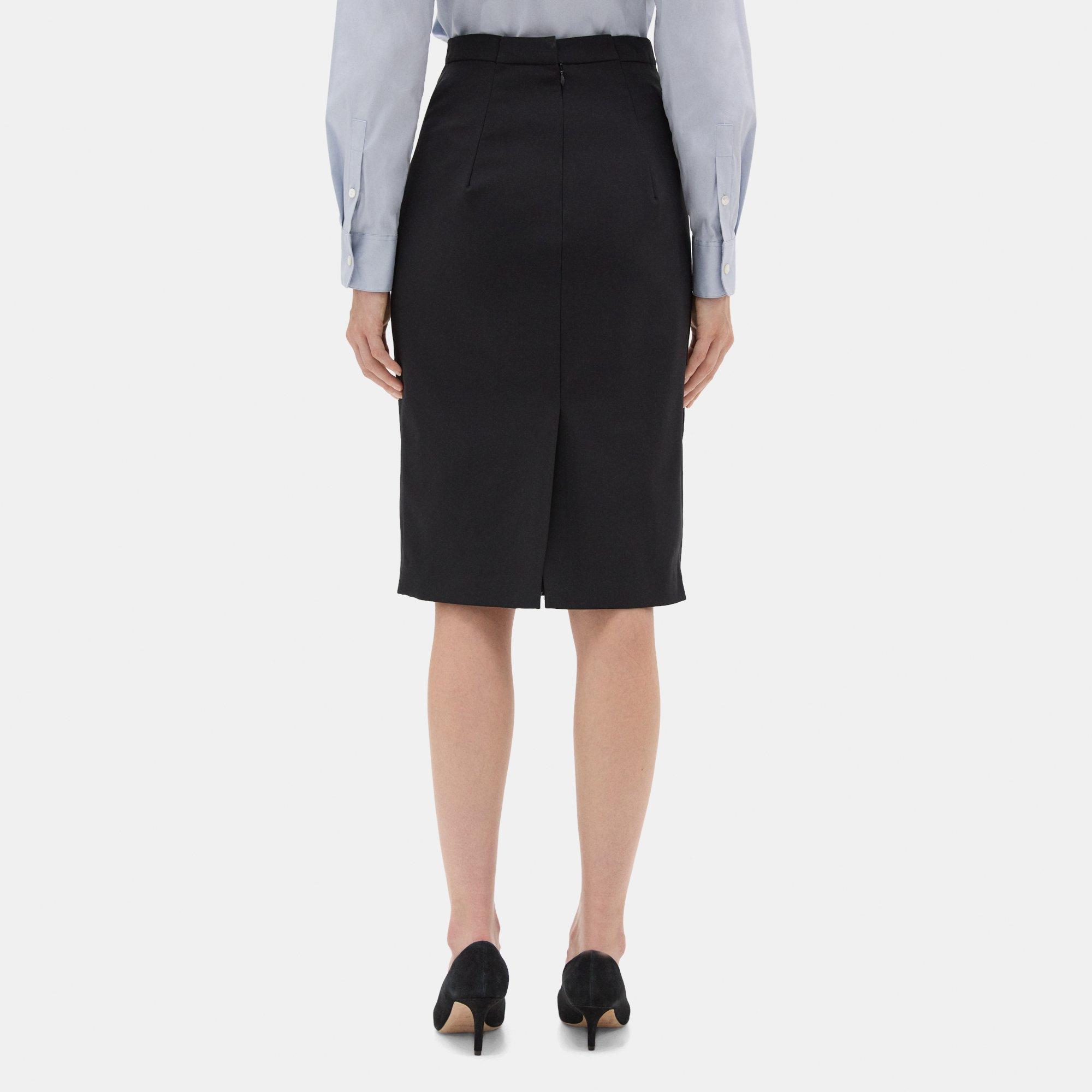 Theory Evia Asymmetric Pencil Skirt Women Skirts outlet store - Theory shop  