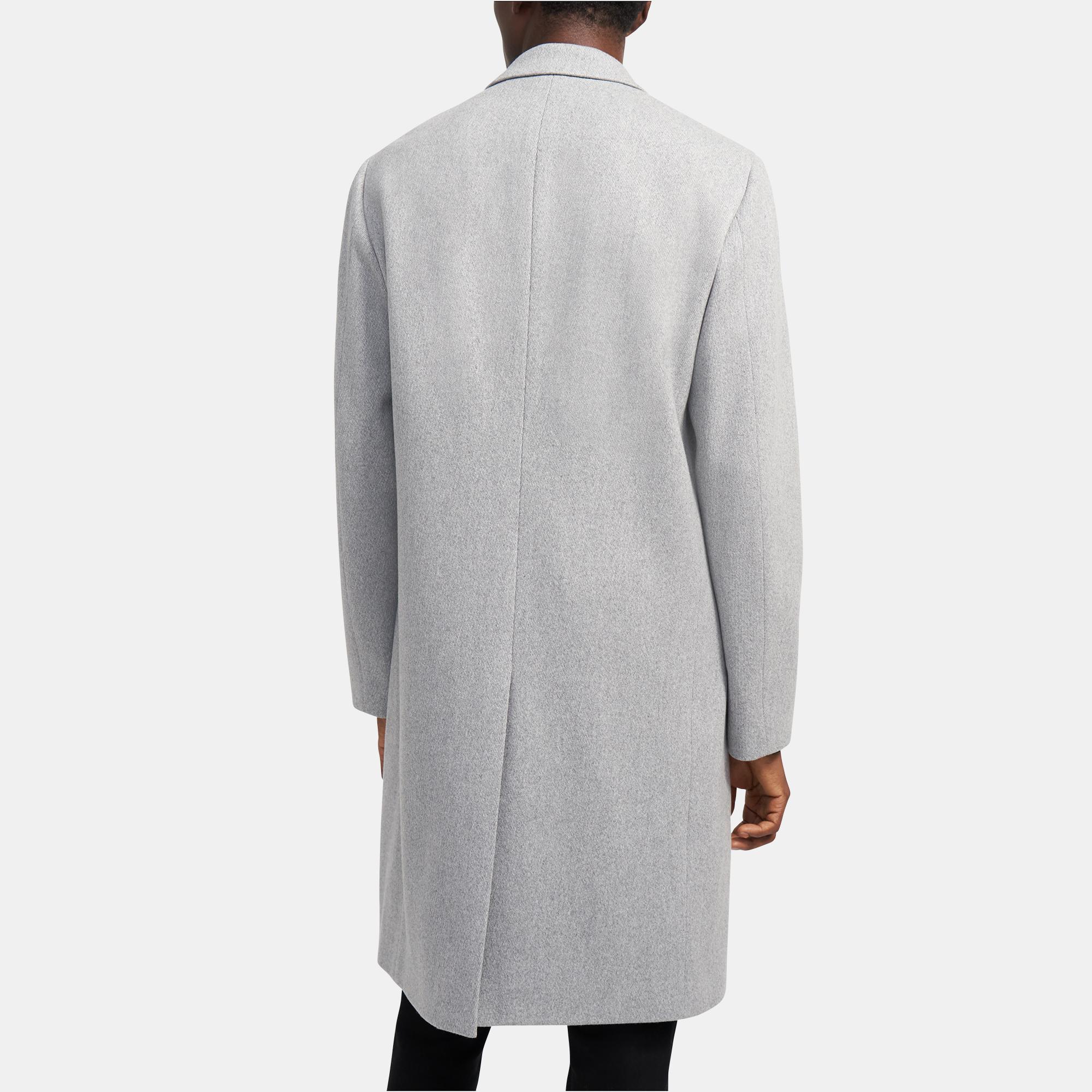 Wool Twill Tailored Coat | Theory Outlet