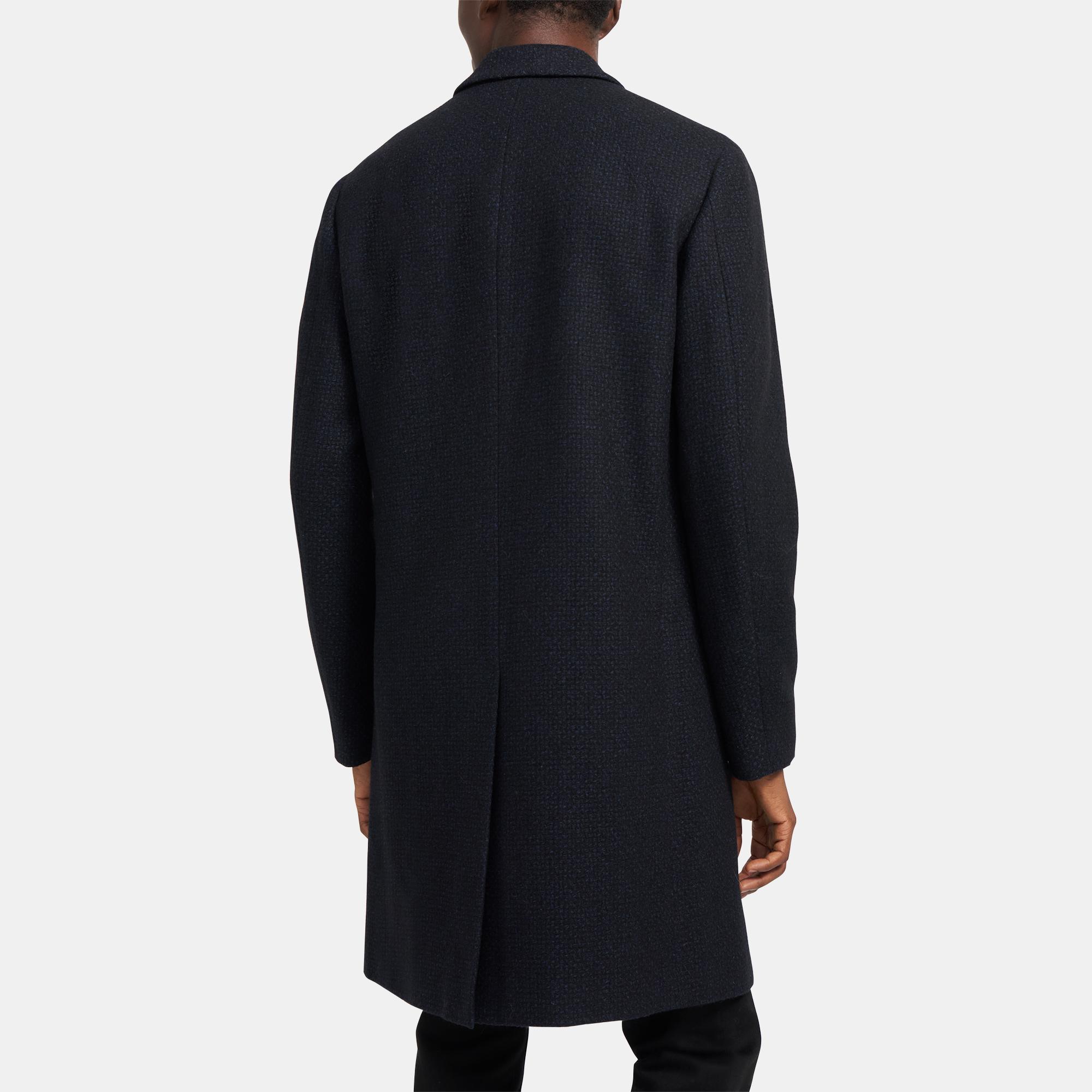 Theory Outlet Official Site | Suffolk Coat In Wool Dobby