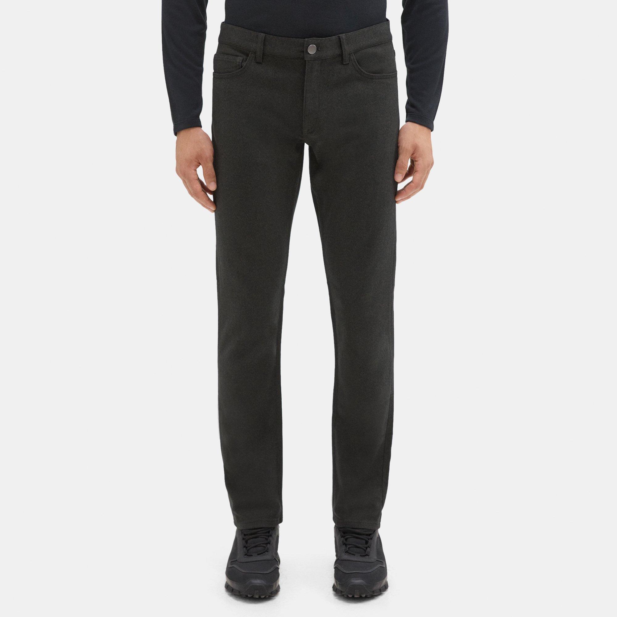 띠어리 Theory Five-Pocket Pant in Stretch Cotton Twill,DARK FOREST MULTI