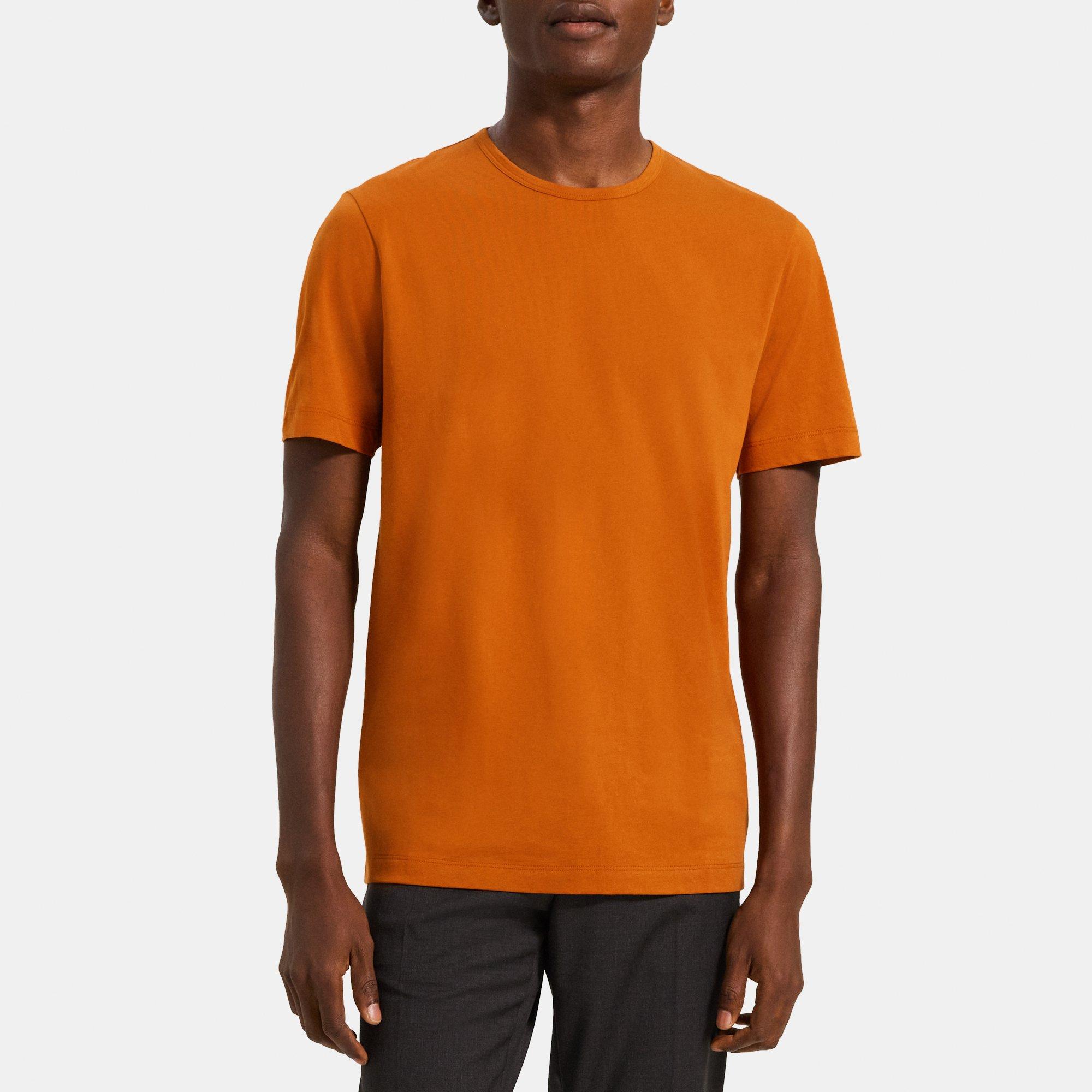 Theory Outlet Official Site Relaxed Tee in Organic Luxe Cotton Jersey